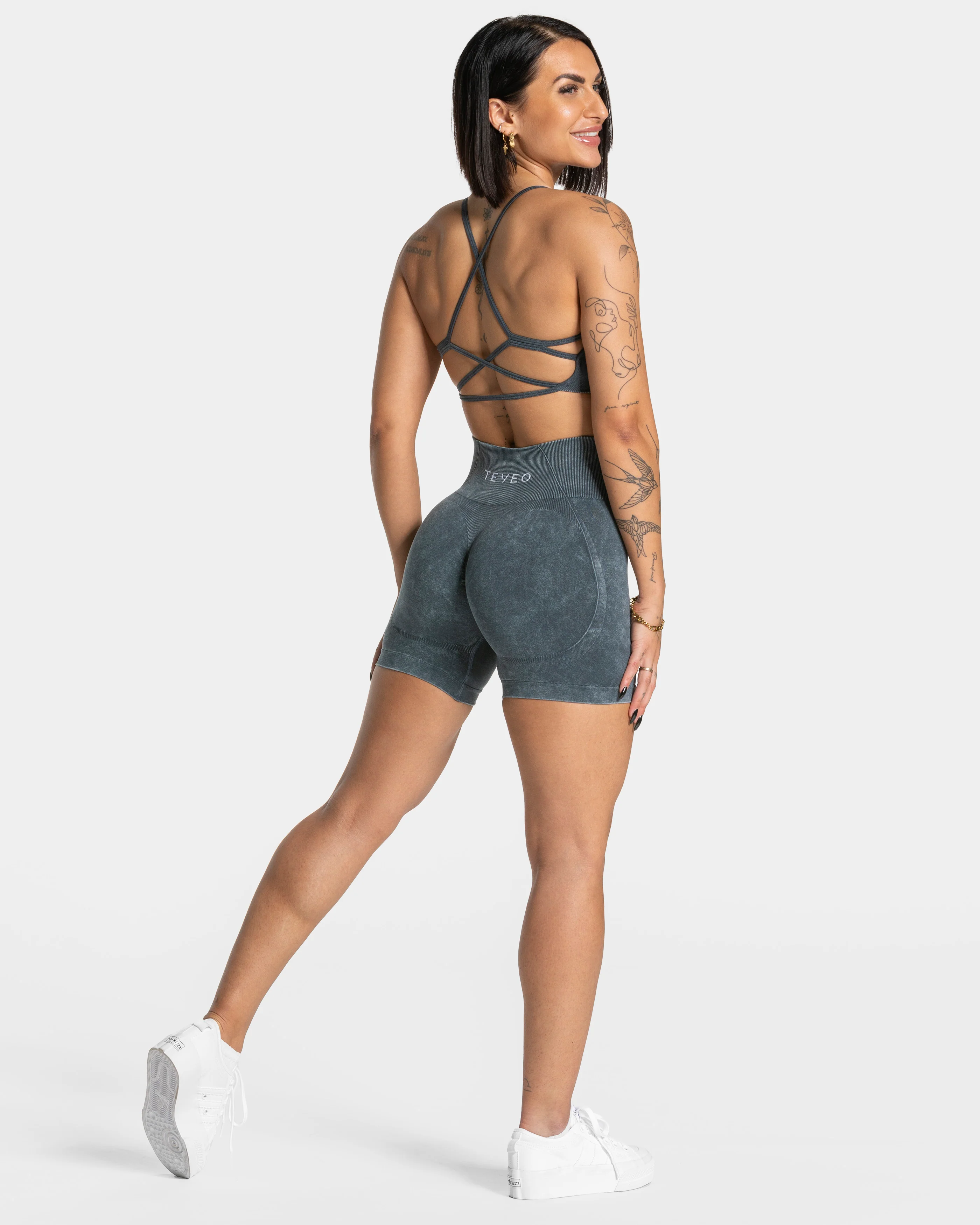 Acid Covert Scrunch Shorts "Navy" - Image 3