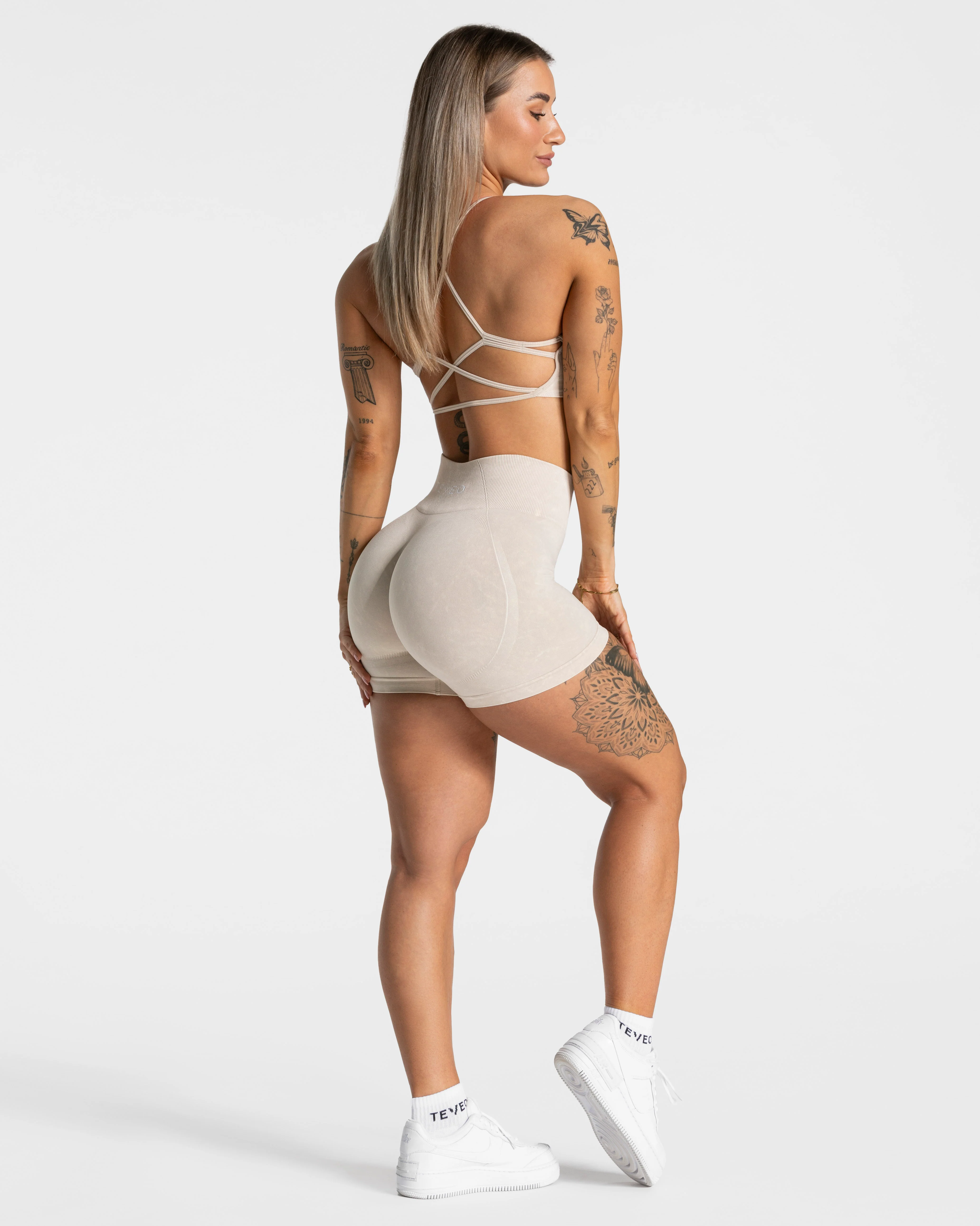 Acid Covert Scrunch Shorts  "Sand" - Image 3