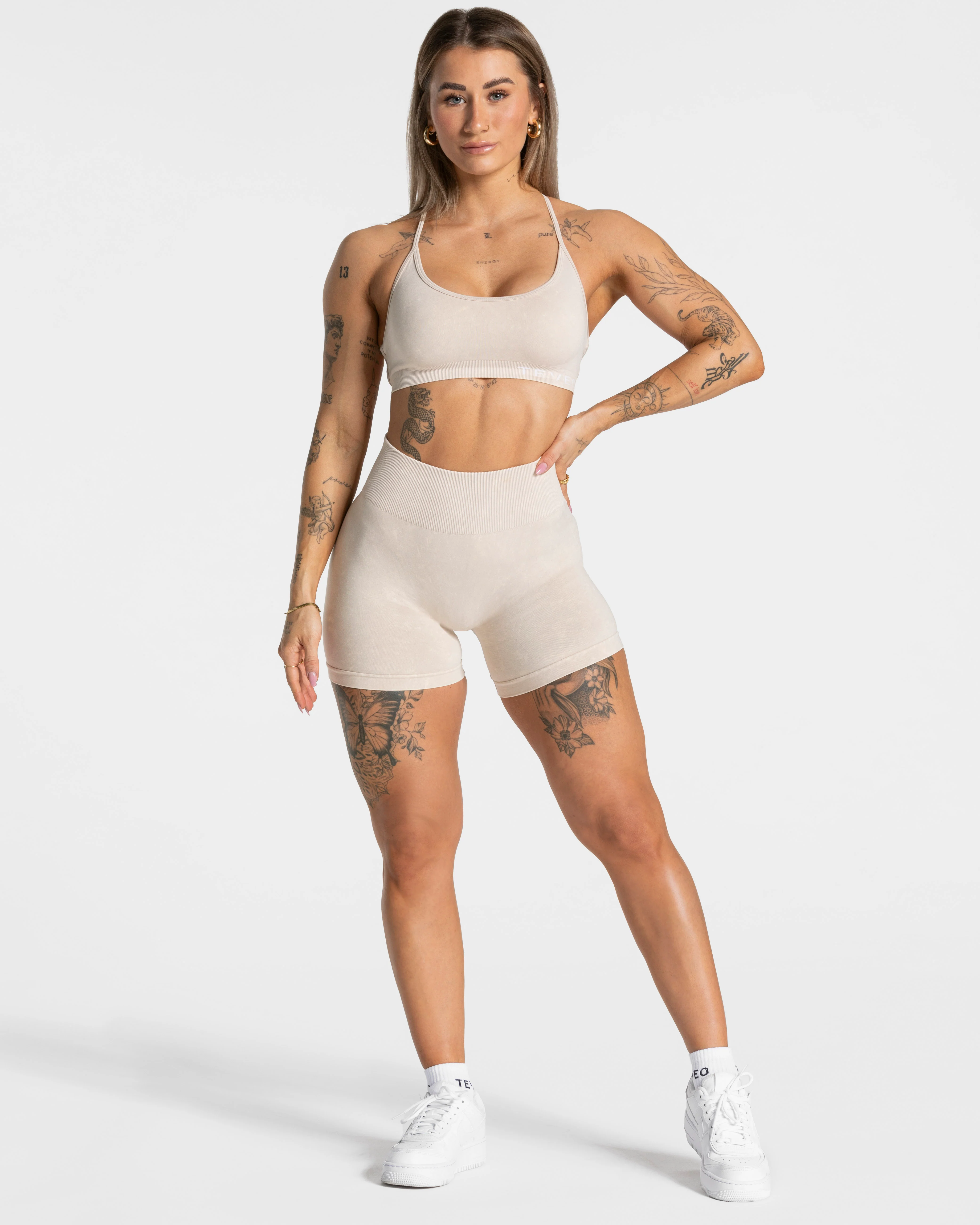 Acid Covert Scrunch Shorts  "Sand" - Image 5