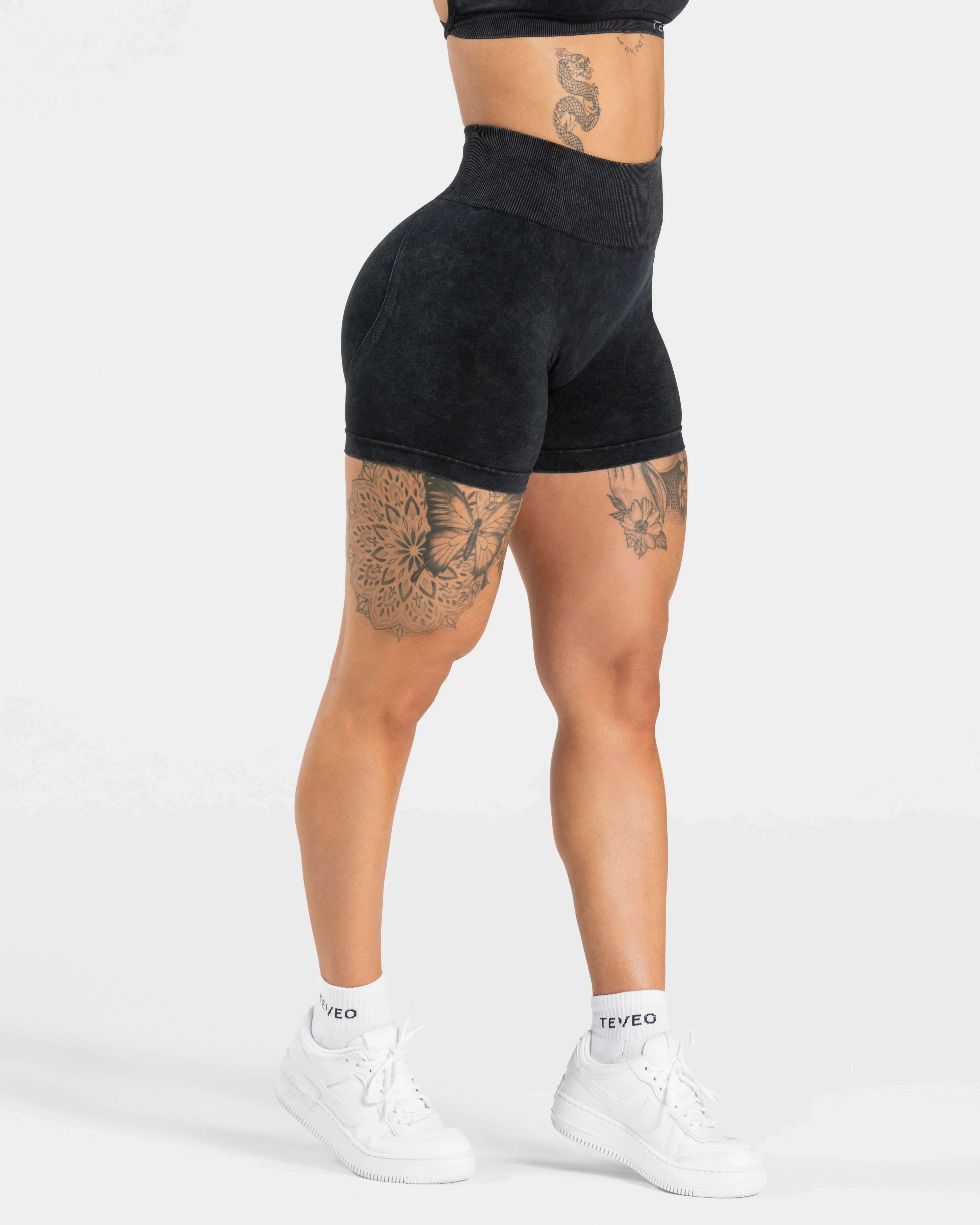 Acid Covert Scrunch Shorts "Schwarz" - Image 2