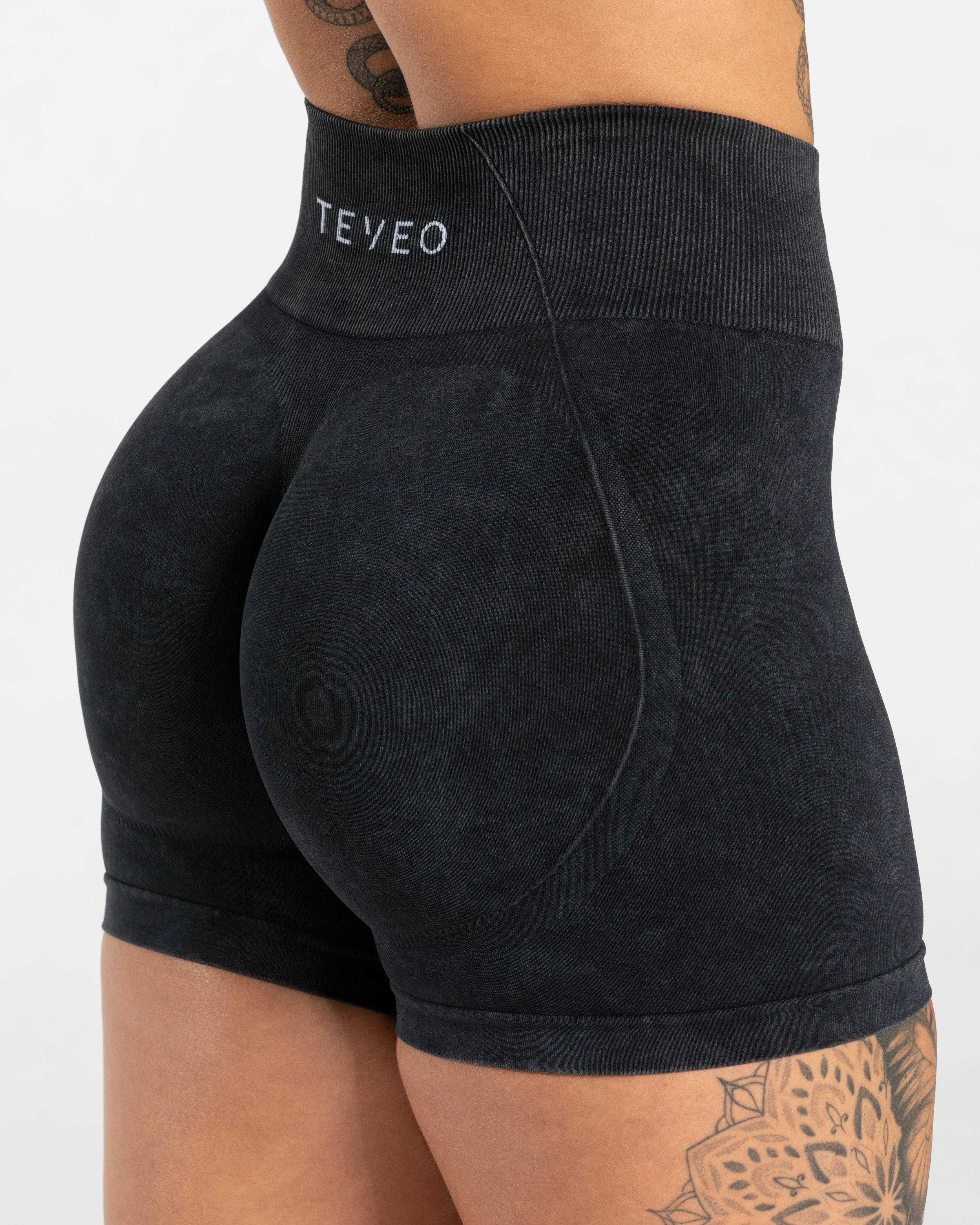 Acid Covert Scrunch Shorts "Schwarz" - Image 4