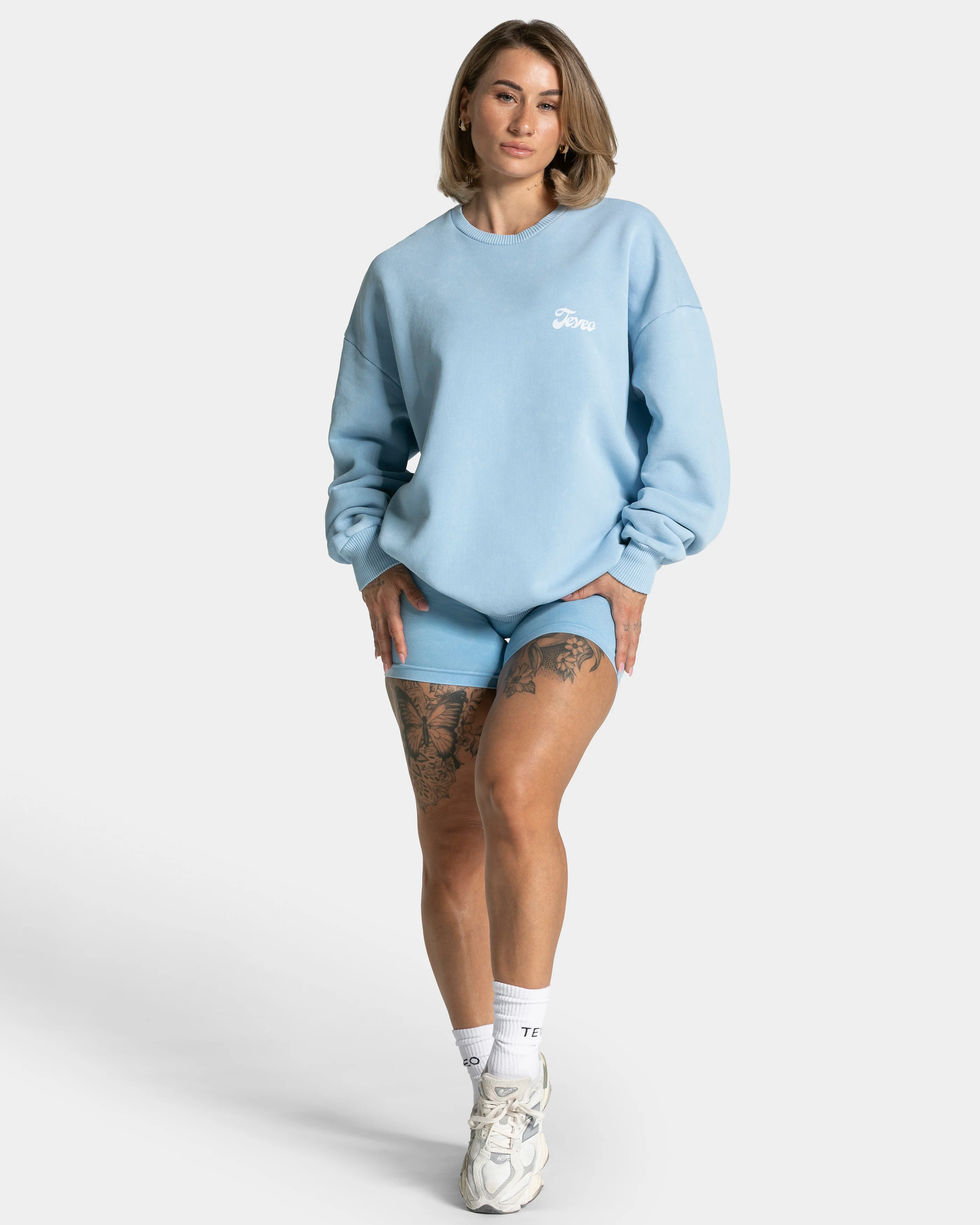 Acid Oversized Sweater "Babyblau" - Image 3