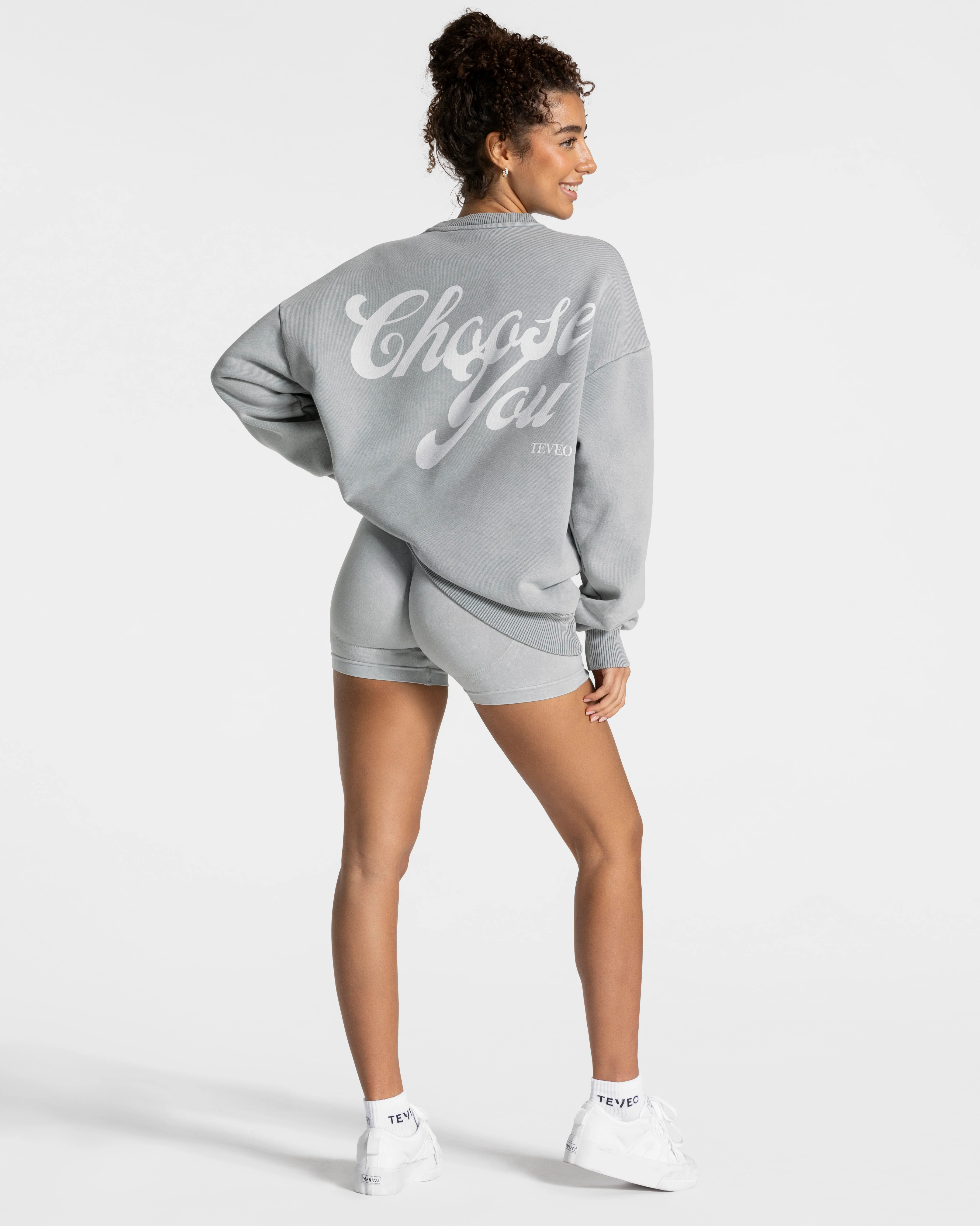 Acid Oversized Sweater "Hellgrau" - Image 5