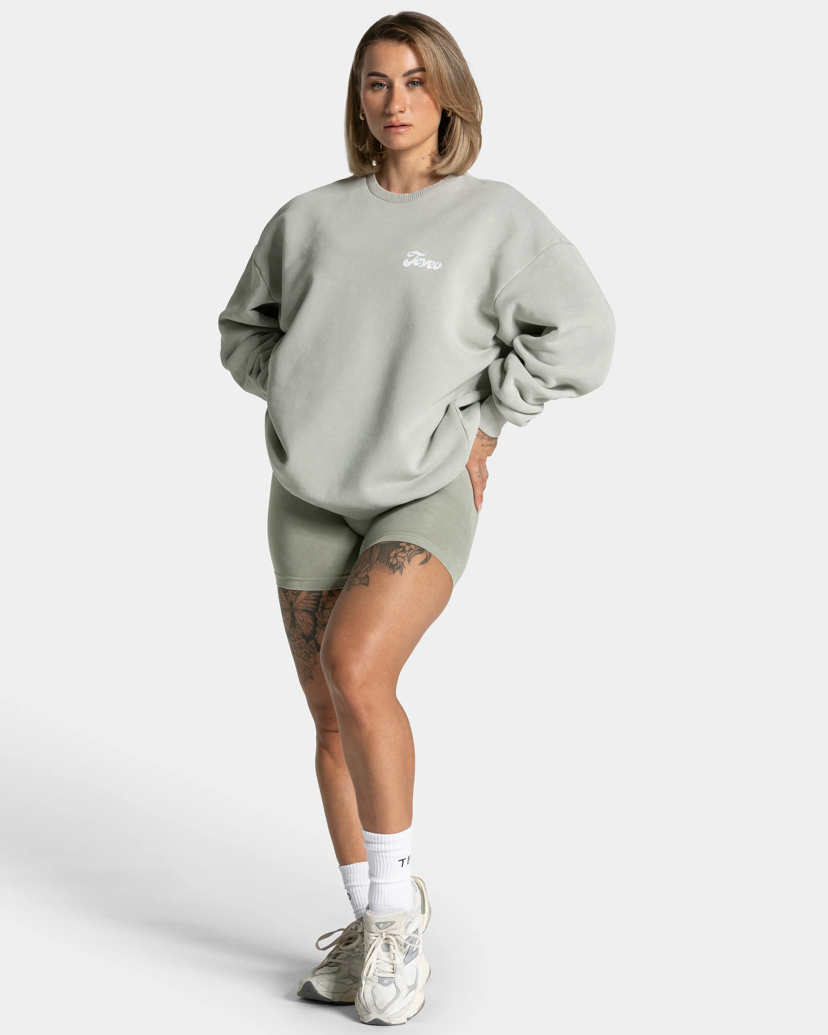 Acid Oversized Sweater "Salbei" - Image 3