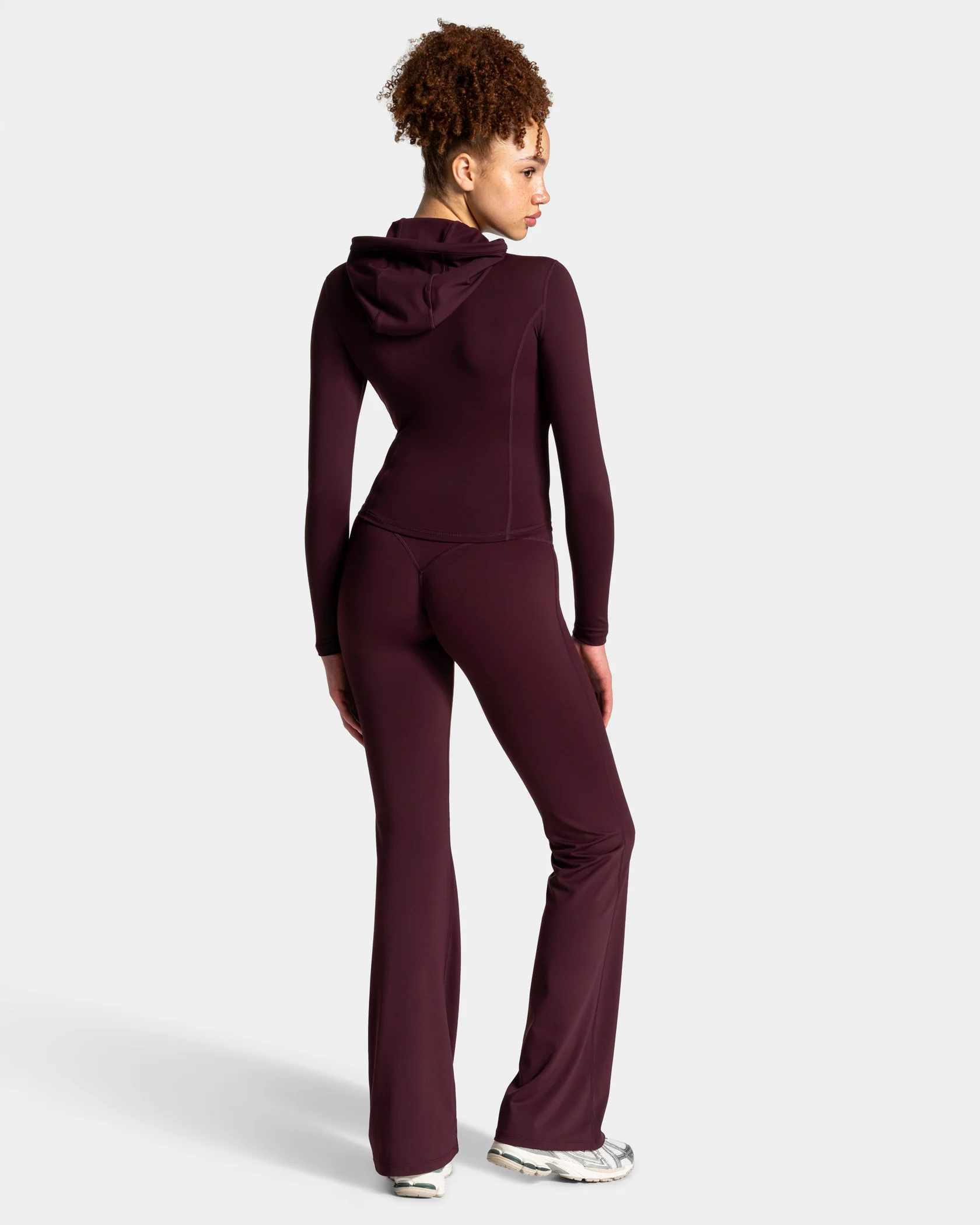 Allrounder Shaping Hooded Zip Jacke "Merlot - Gold" - Image 5
