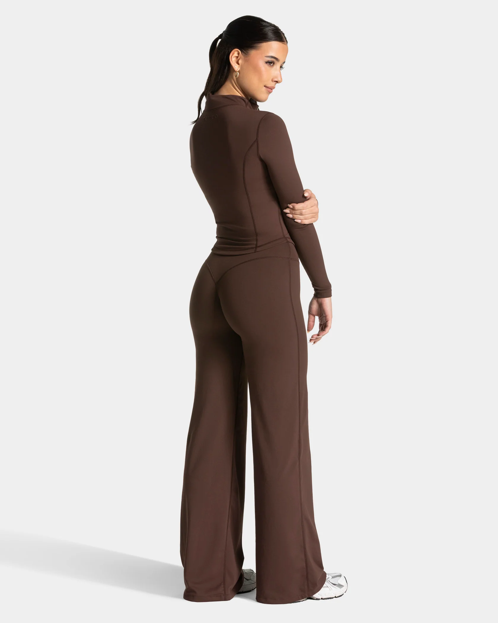 Allrounder Shaping Zip Jacke "Espresso - Gold" - Image 5