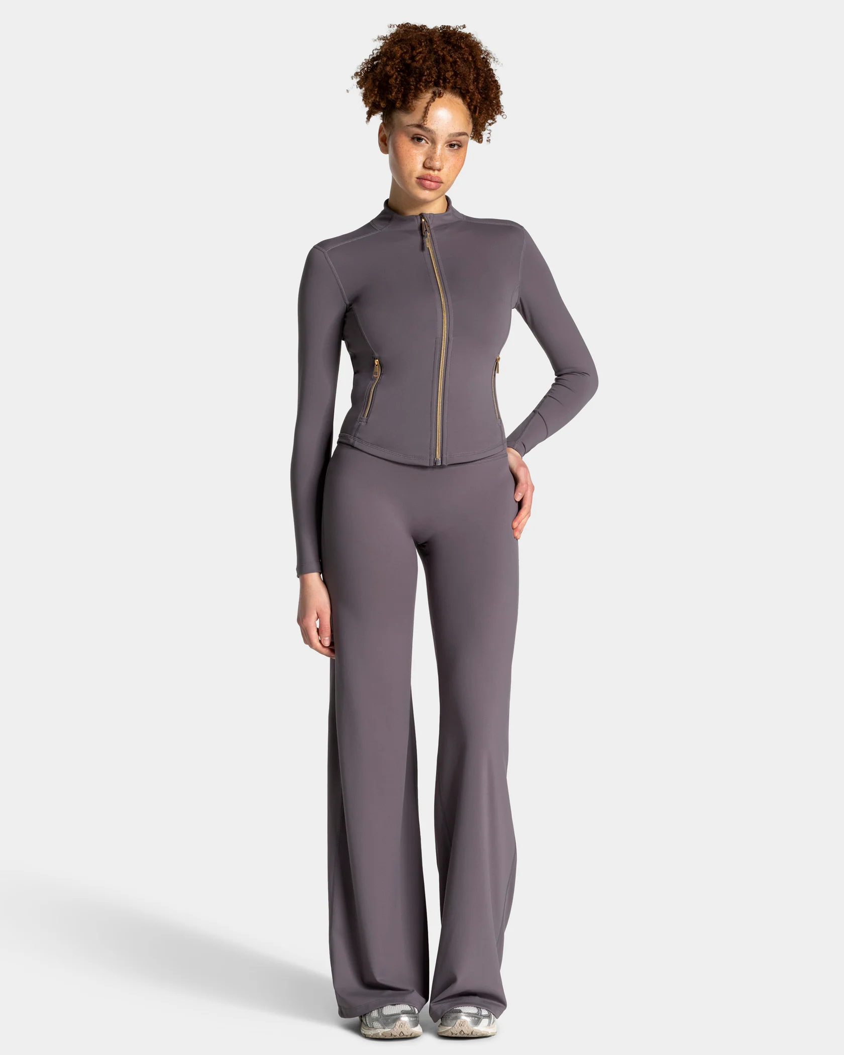 Allrounder Shaping Zip Jacke "Graphit - Gold" - Image 3
