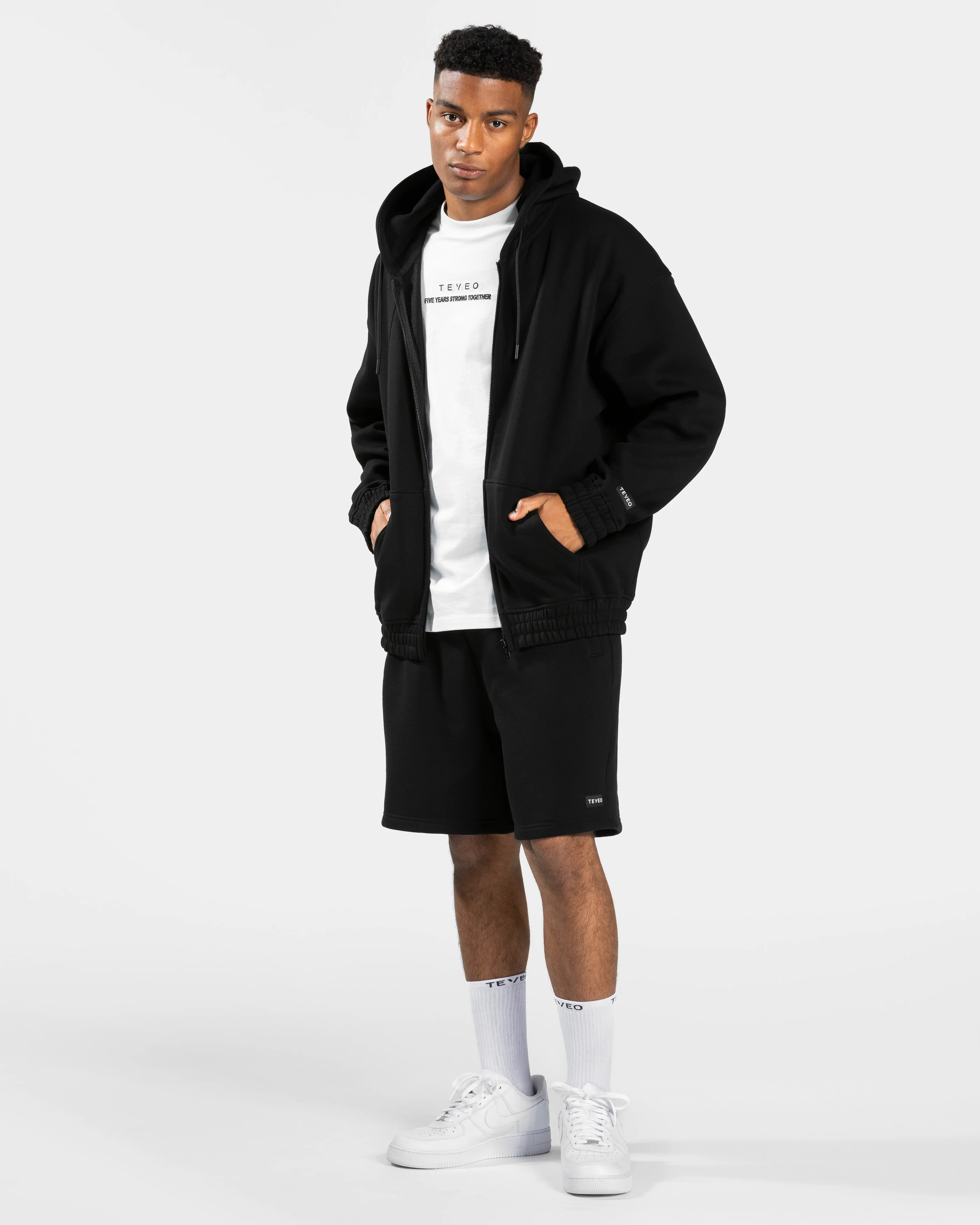 Anniversary Oversized Zip Jacke "Schwarz" - Image 3