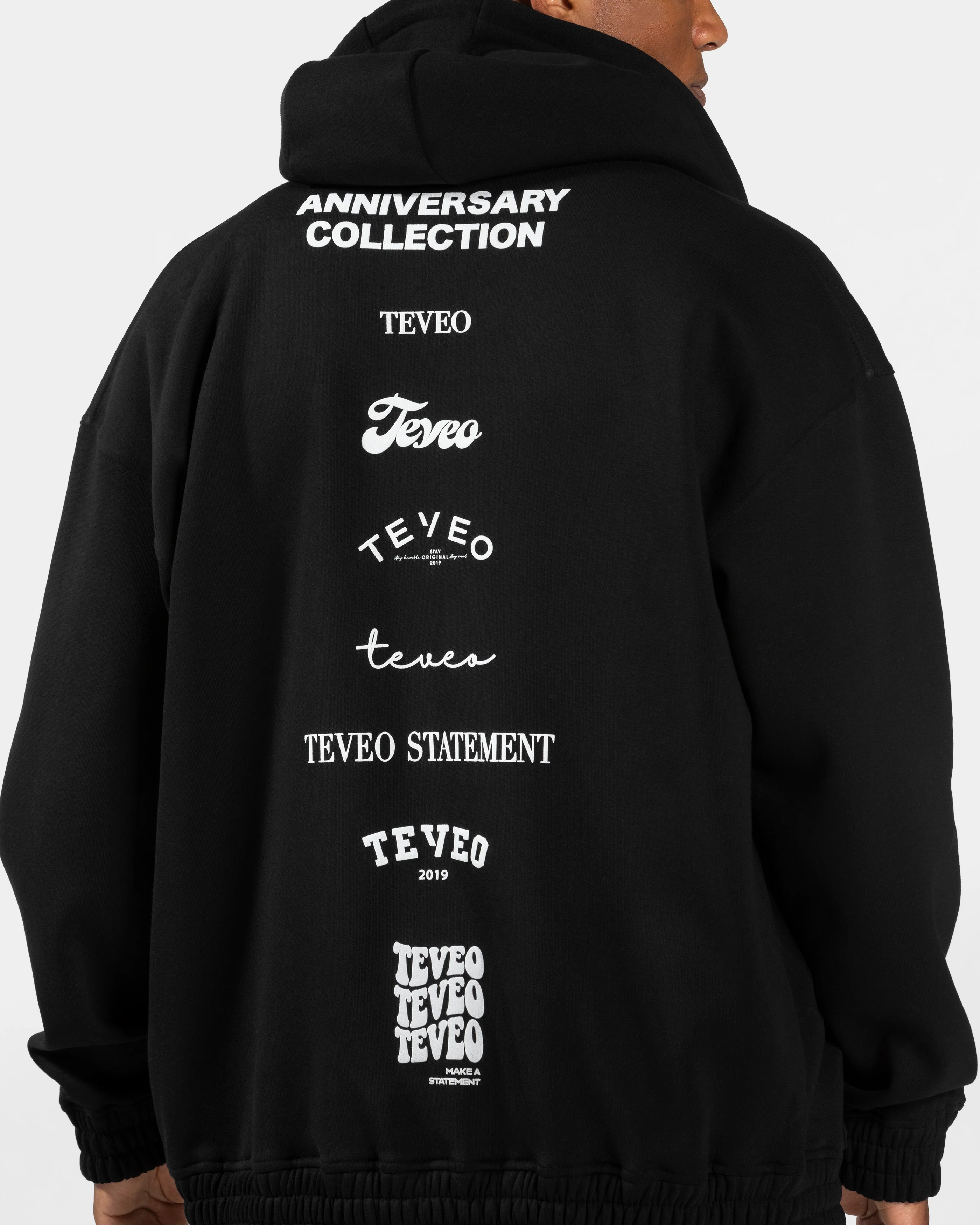 Anniversary Oversized Zip Jacke "Schwarz" - Image 4