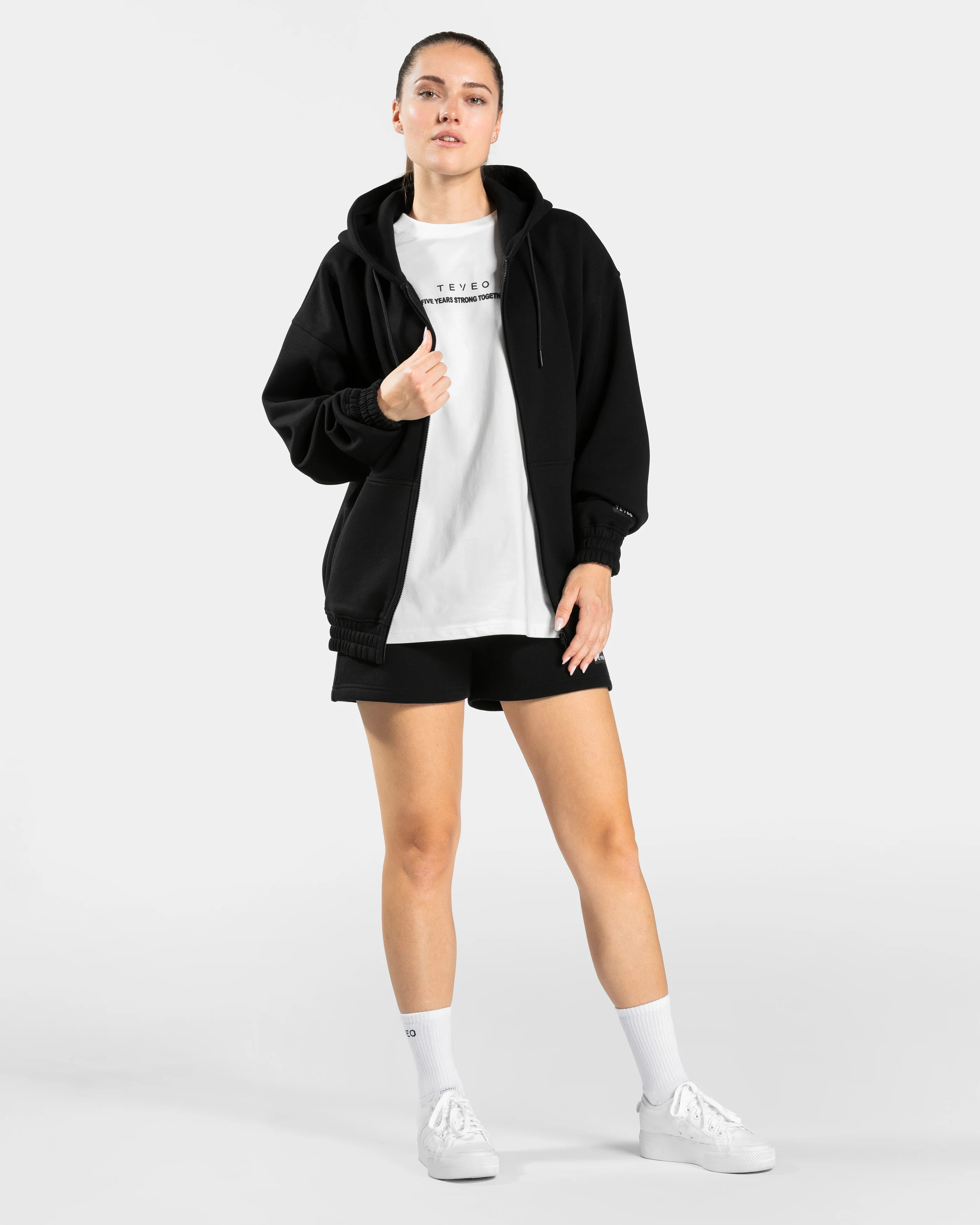 Anniversary Oversized Zip Jacke "Schwarz" - Image 3