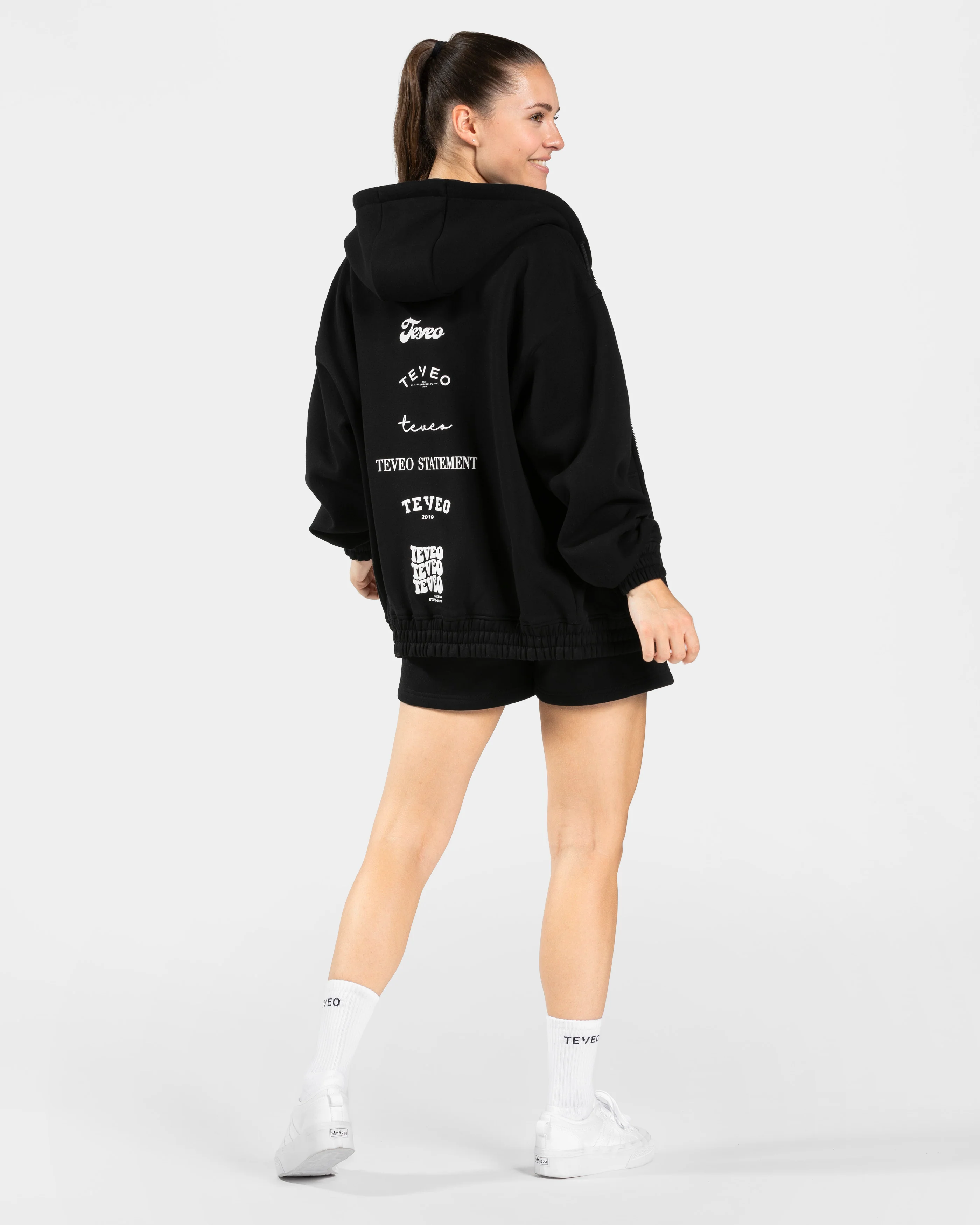 Anniversary Oversized Zip Jacke "Schwarz" - Image 5