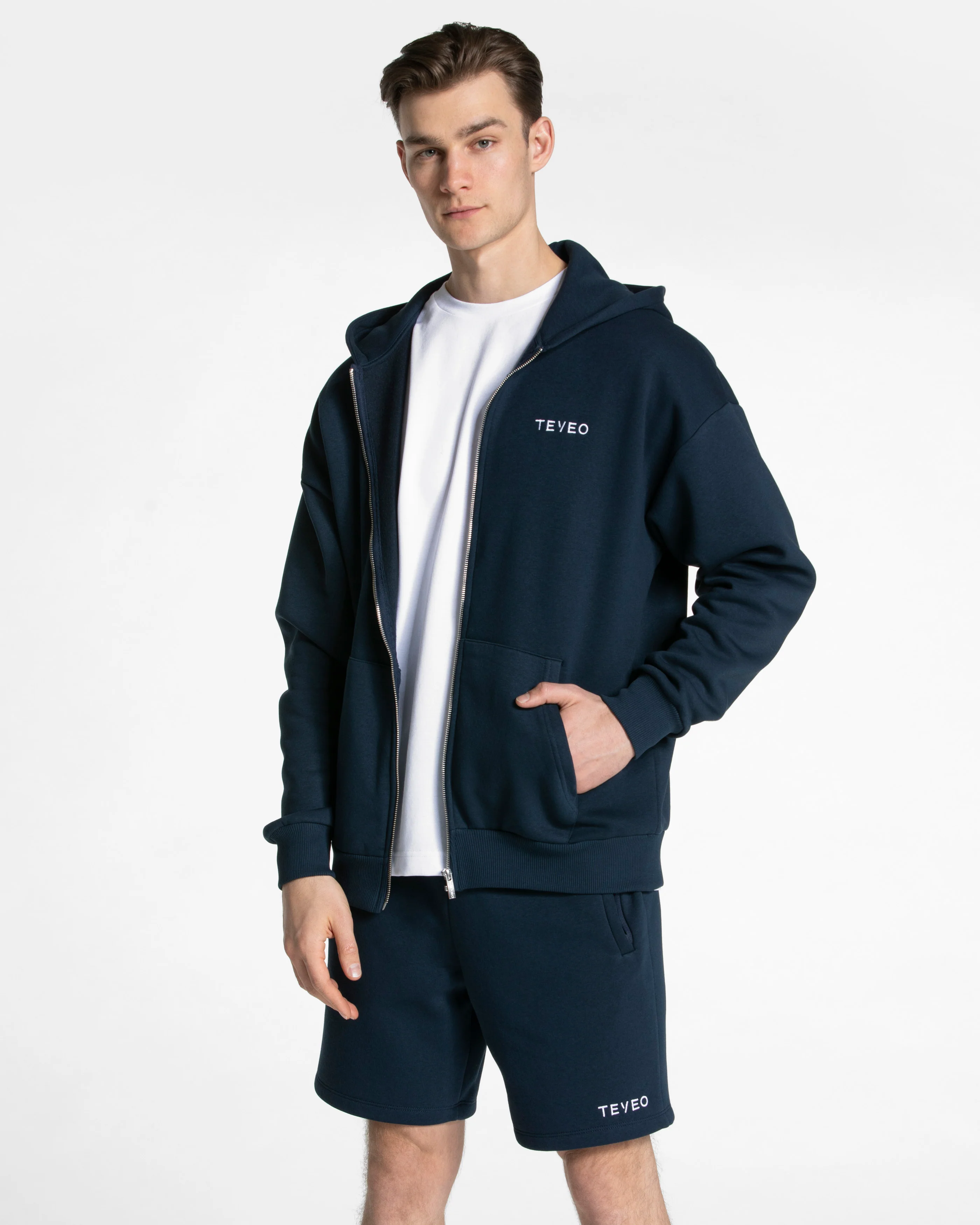 Arrival Oversized Zip Hoodie "Dunkelblau" - Image 3