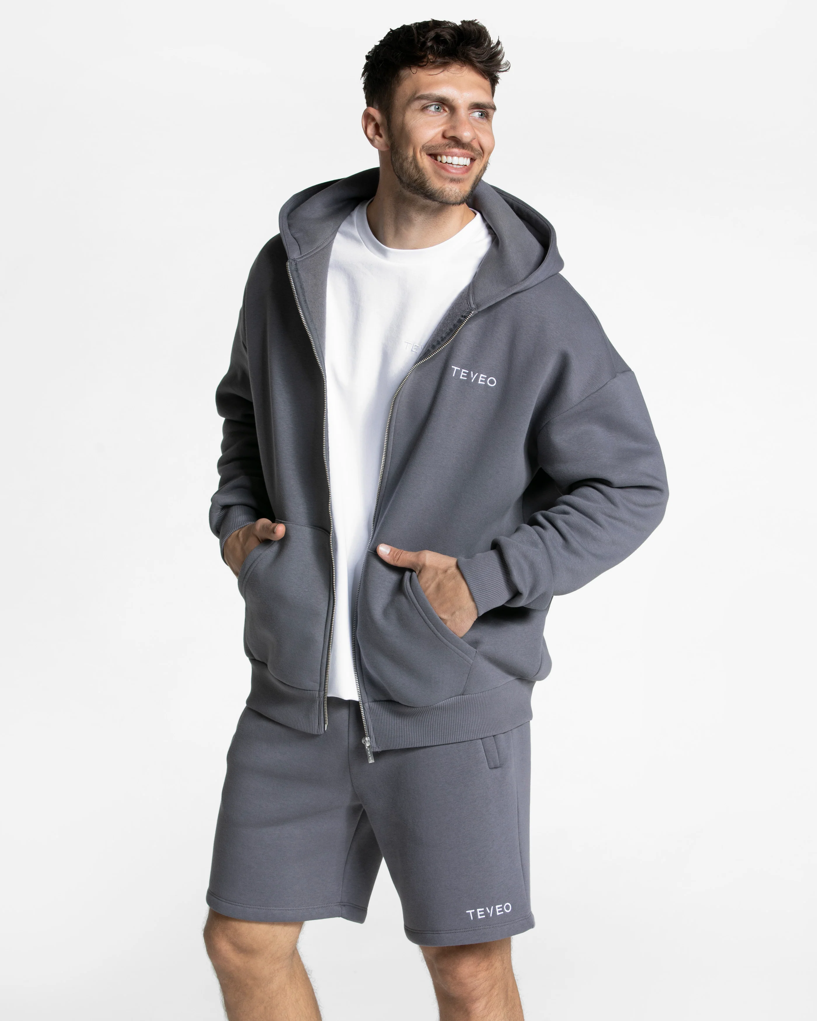 Arrival Oversized Zip Hoodie "Graphit" - Image 3