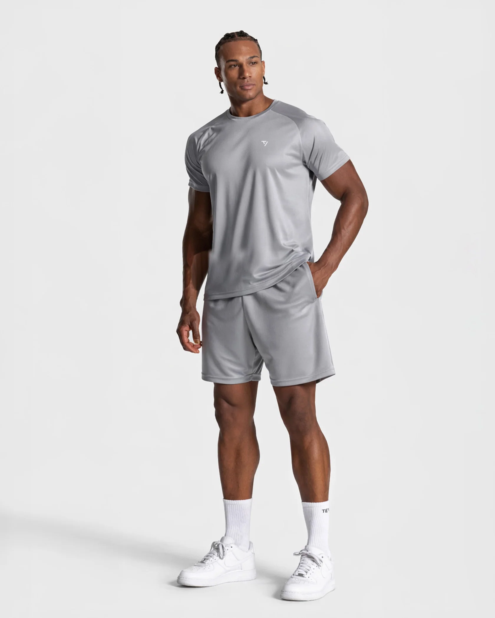 Baseline Mesh T-Shirt "Hellgrau" - Image 3