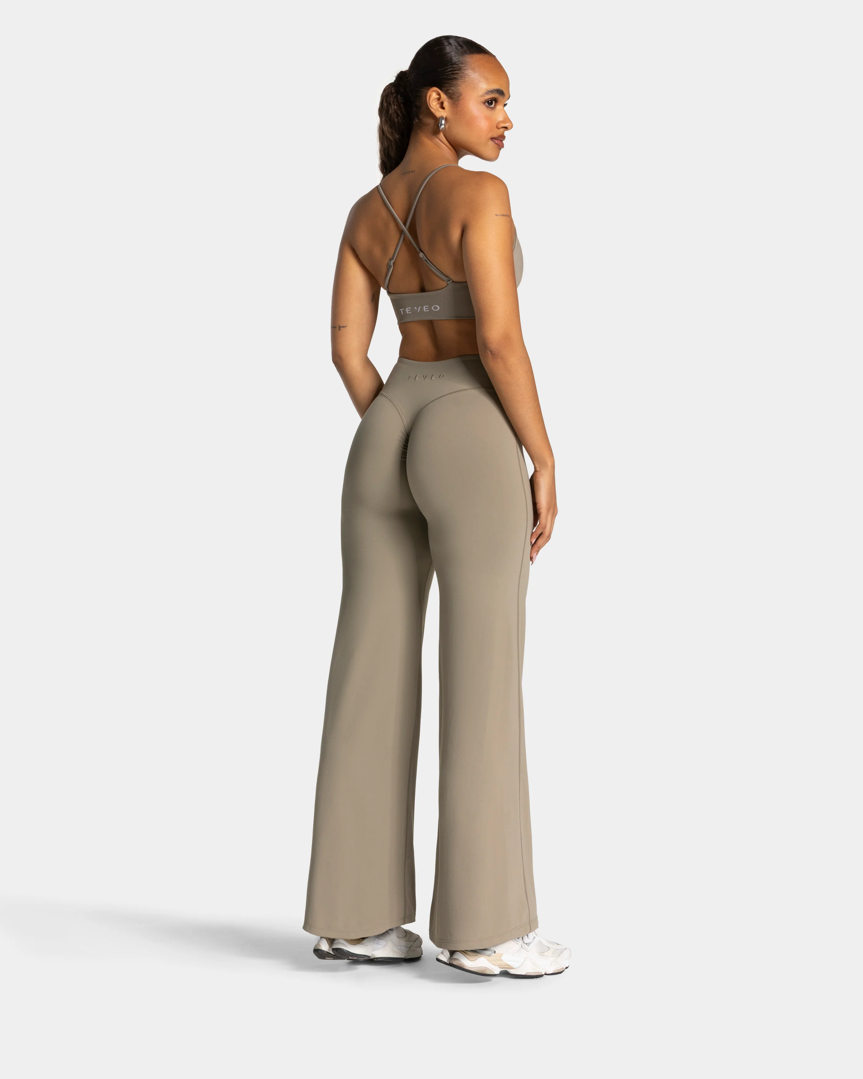 Charming Pro Scrunch Straight Leg Pants "Khaki" - Image 5