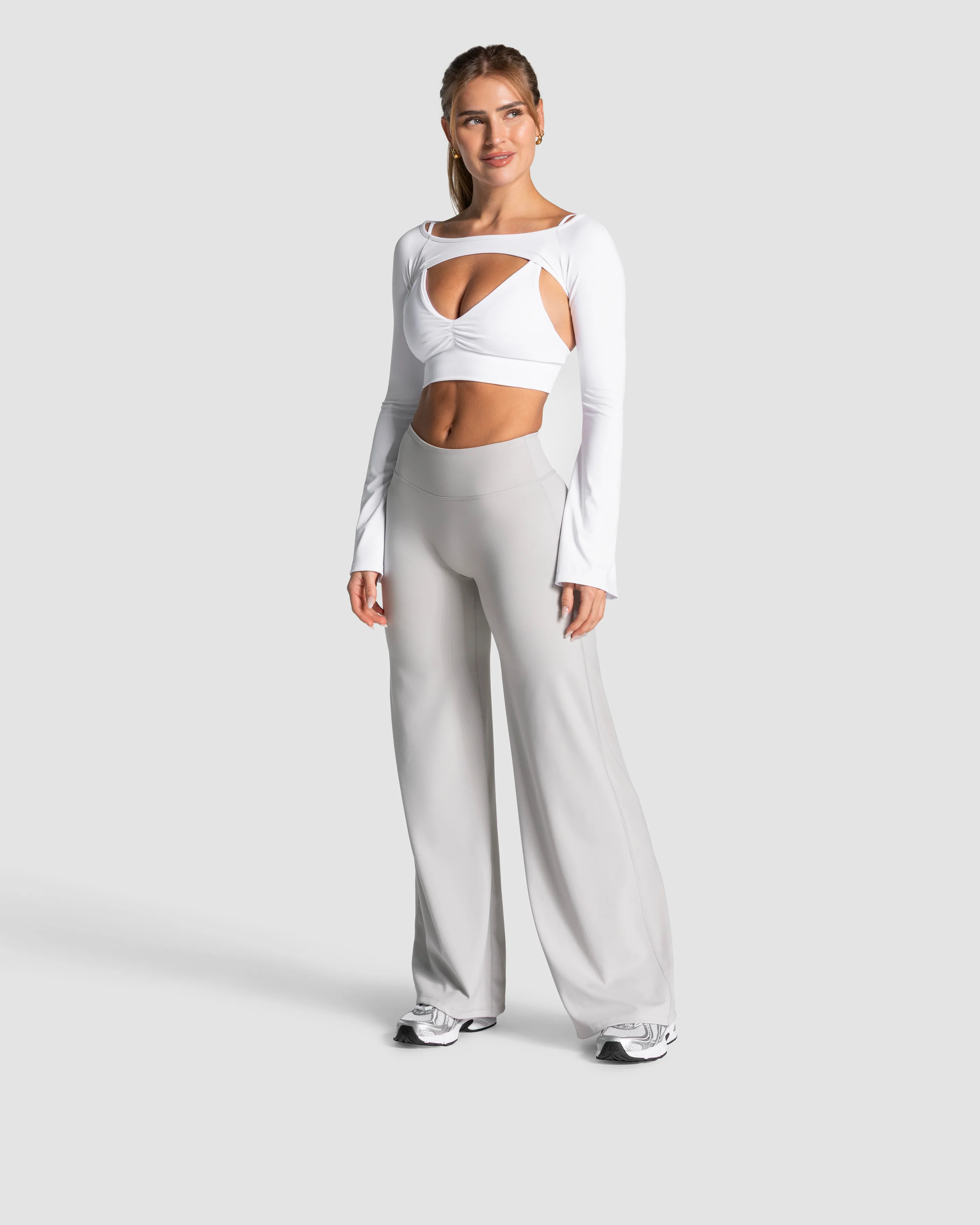 Charming Pro Scrunch Straight Leg Pants "Moon" - Image 3