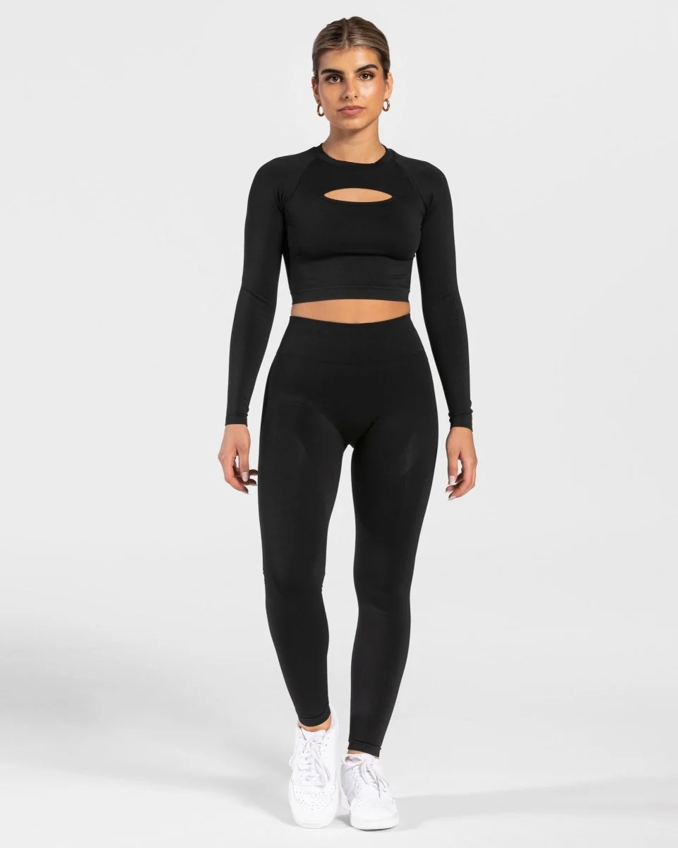 Charming Scrunch Leggings "Schwarz" - Image 3