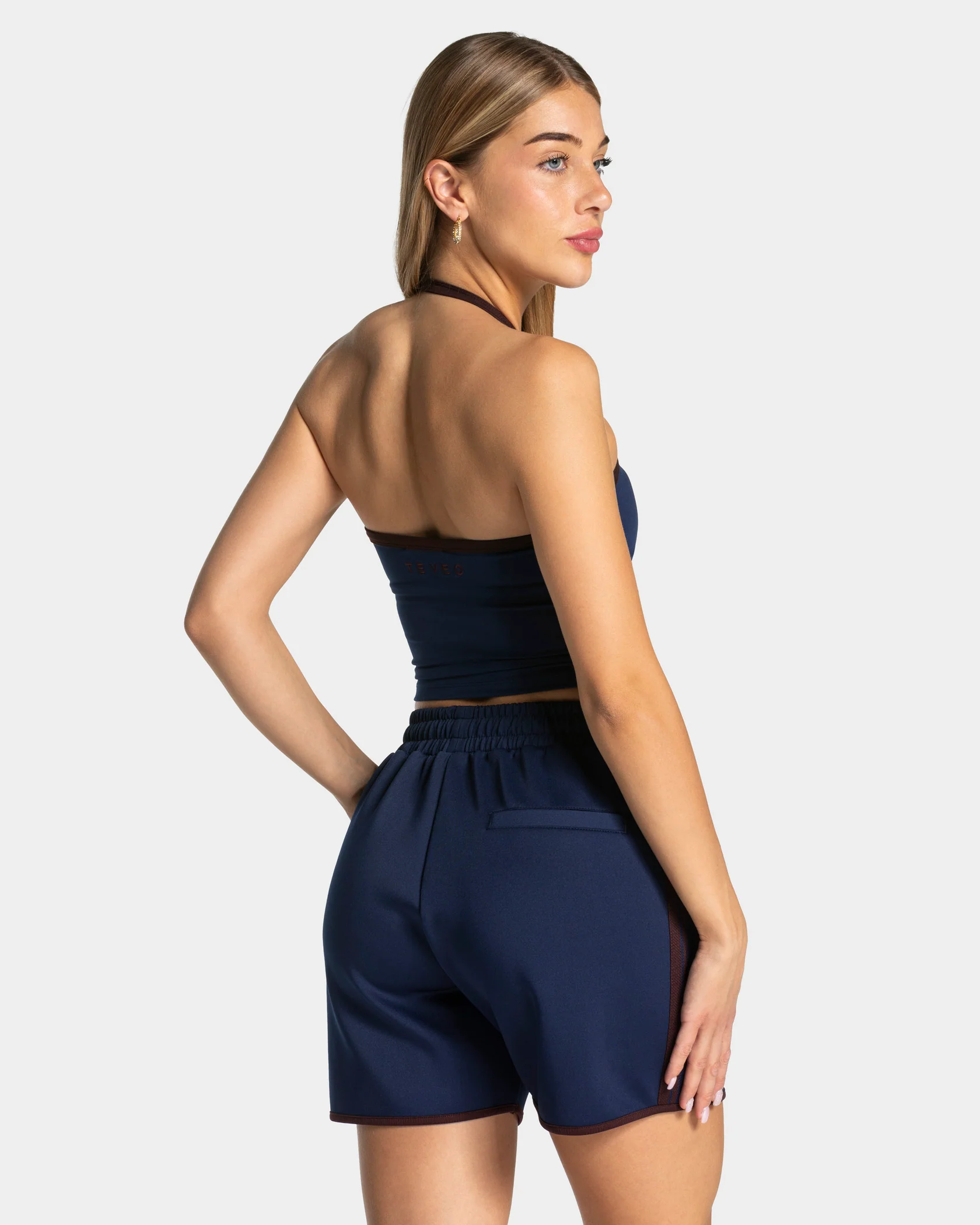 Club Neckholder Top "Dunkelblau" - Image 2