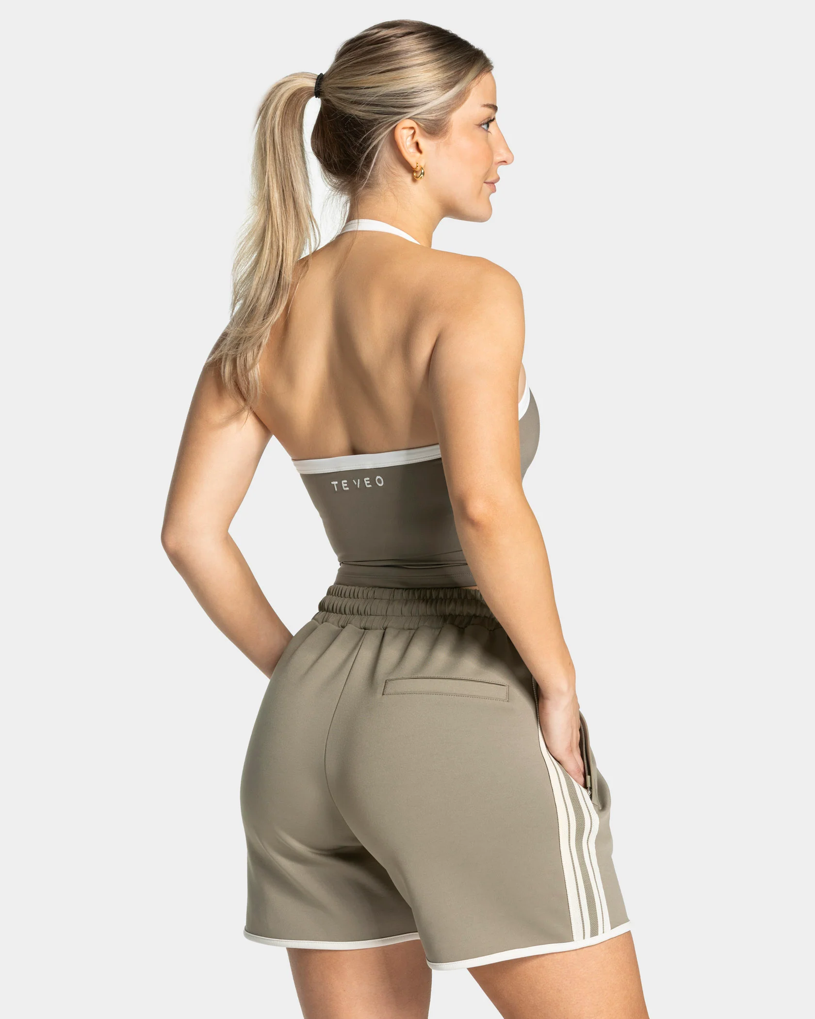 Club Neckholder Top "Khaki" - Image 2