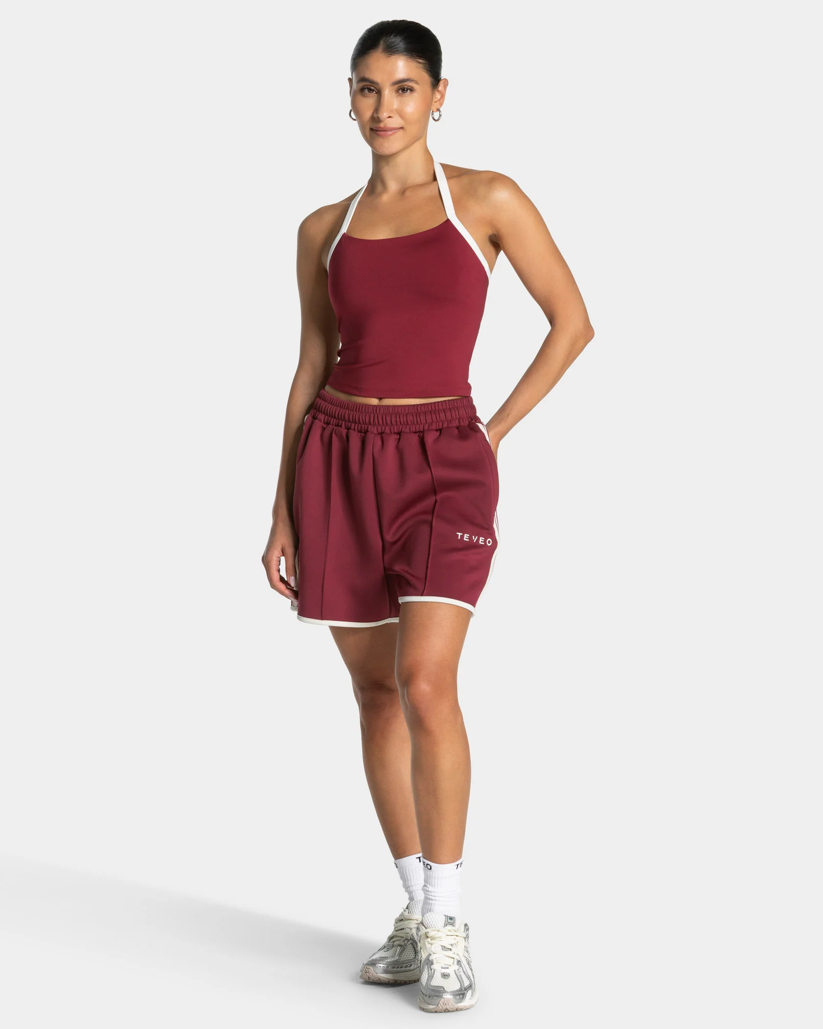 Club Neckholder Top "Weinrot" - Image 3