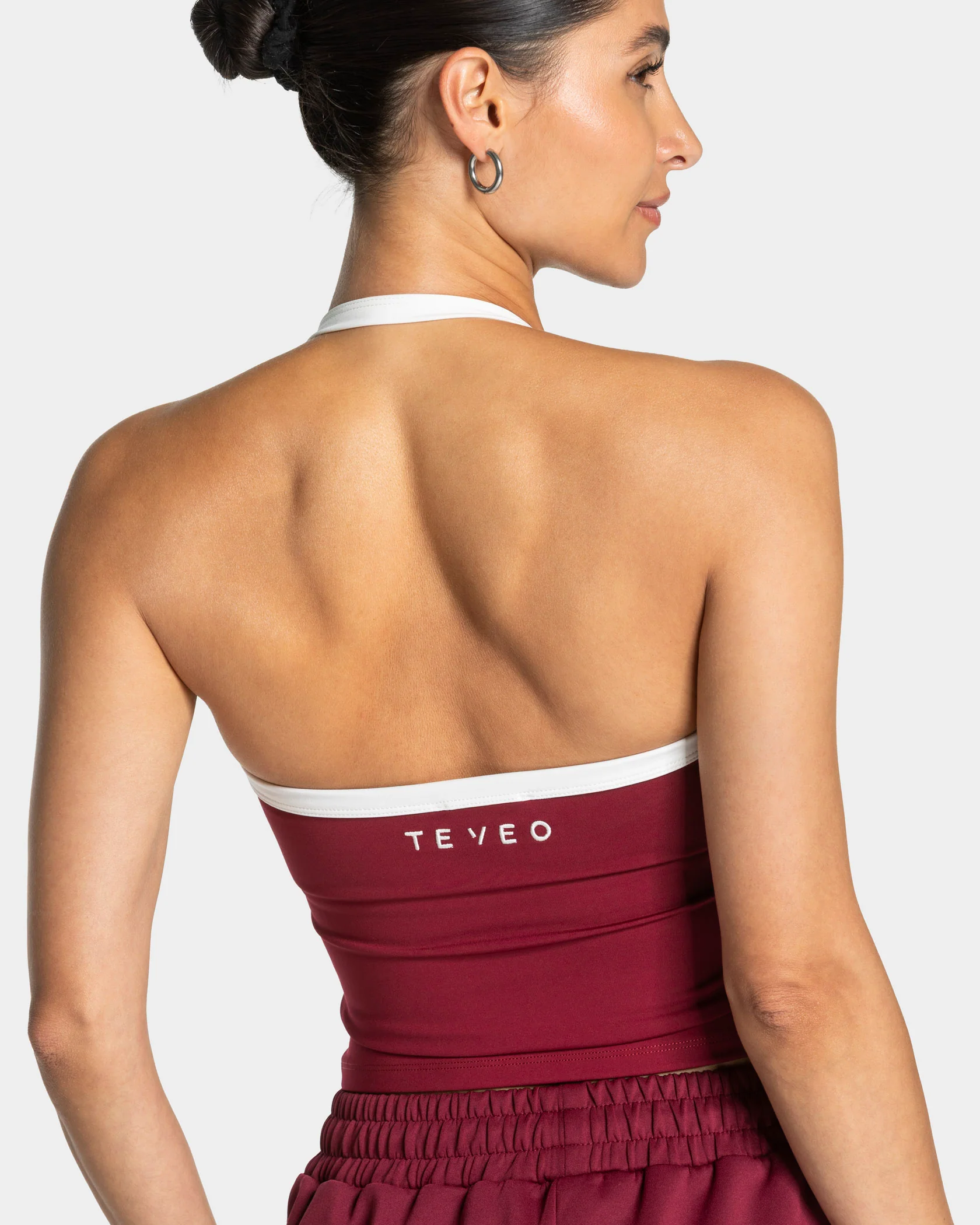 Club Neckholder Top "Weinrot" - Image 4