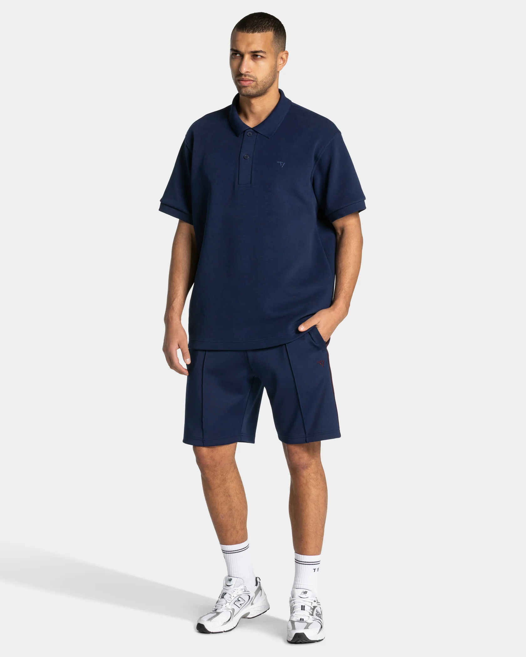 Club Oversized Polo "Dunkelblau" - Image 3