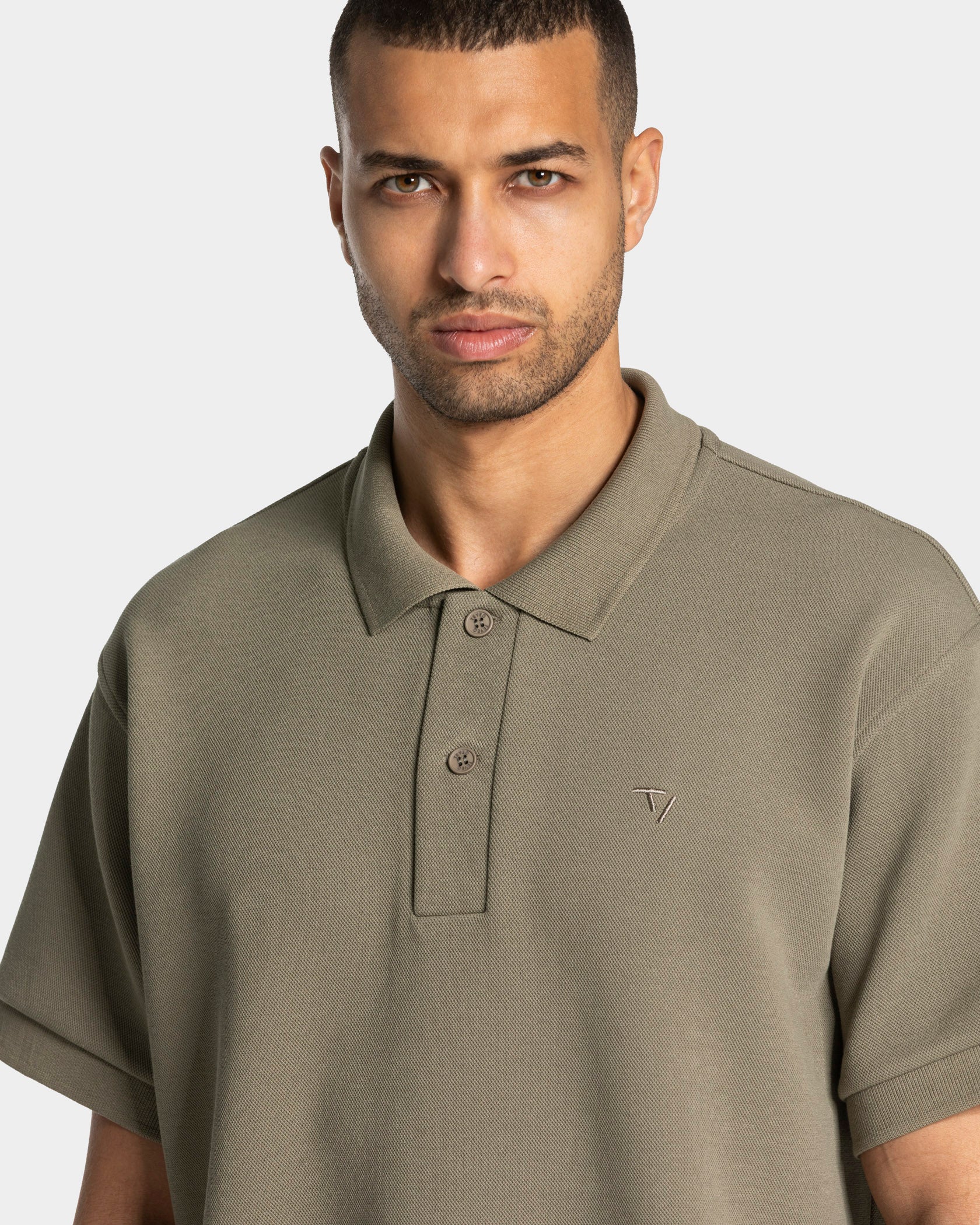 Club Oversized Polo "Khaki" - Image 4