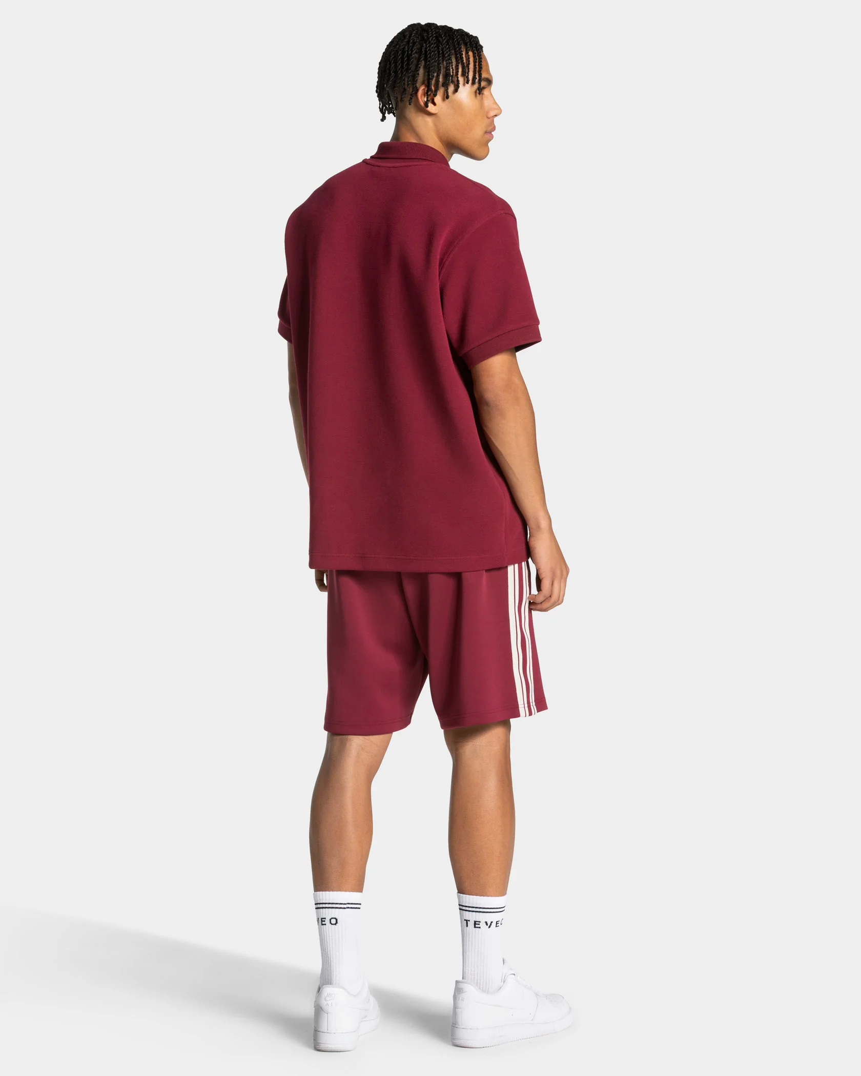 Club Oversized Polo "Weinrot" - Image 3