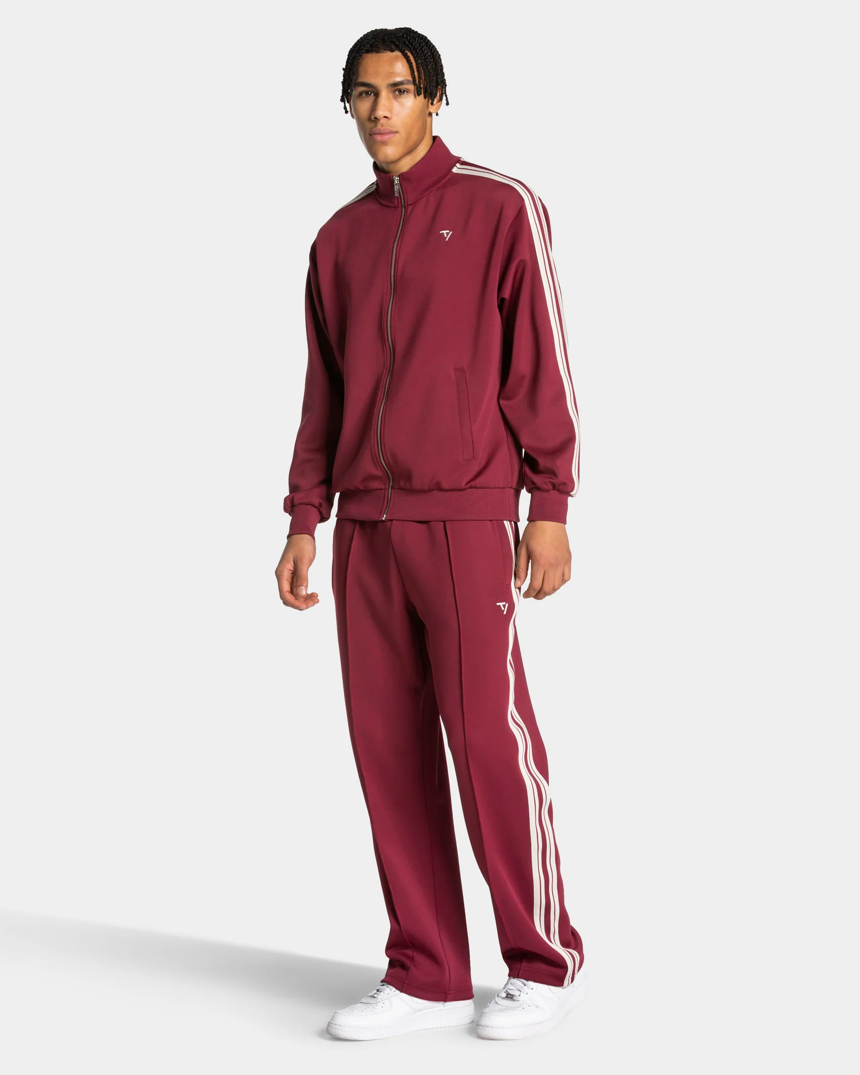 Club Straight Leg Jogger "Weinrot" - Image 3