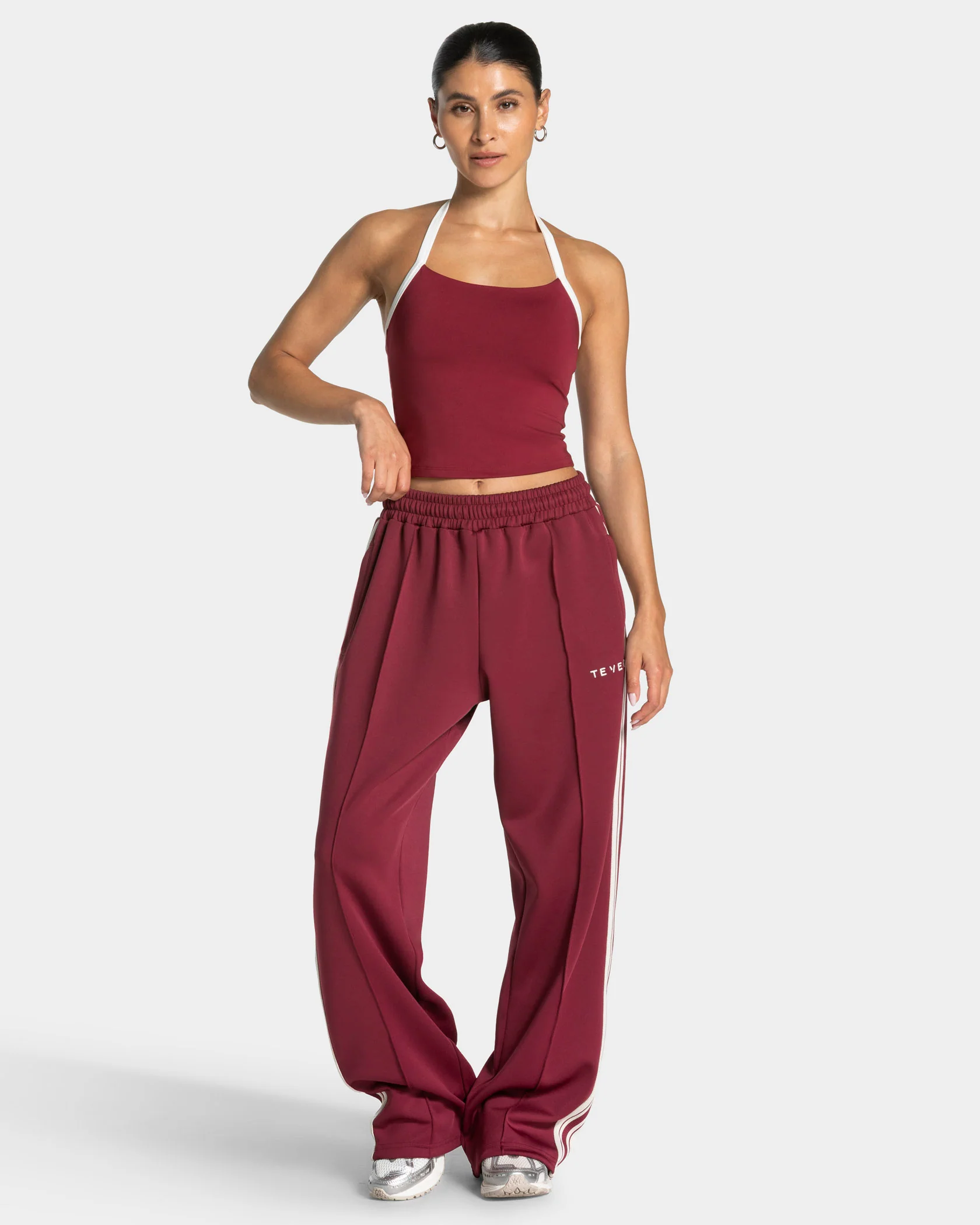 Club Straight Leg Jogger "Weinrot" - Image 3