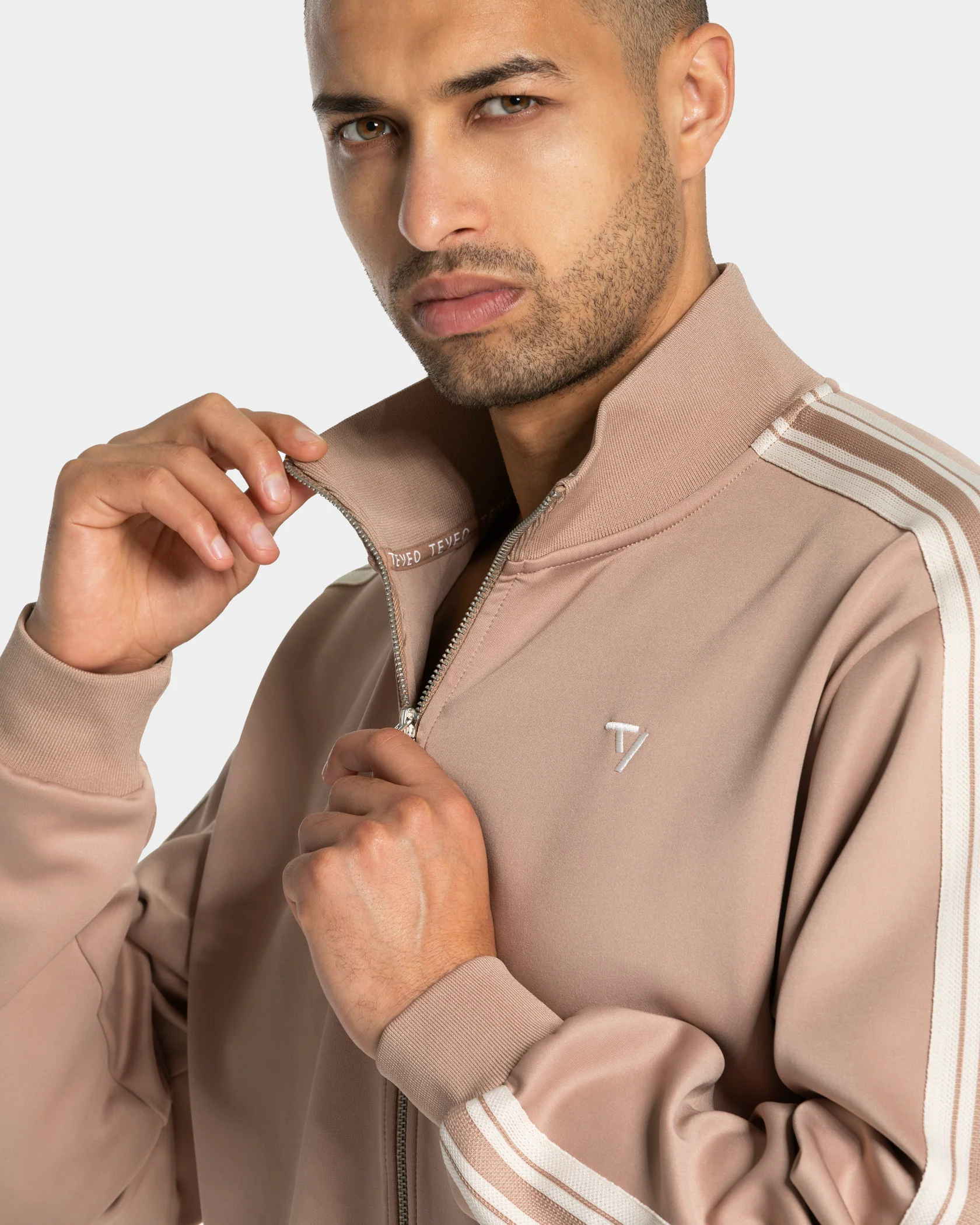 Club Zip Jacke "Beige" - Image 4