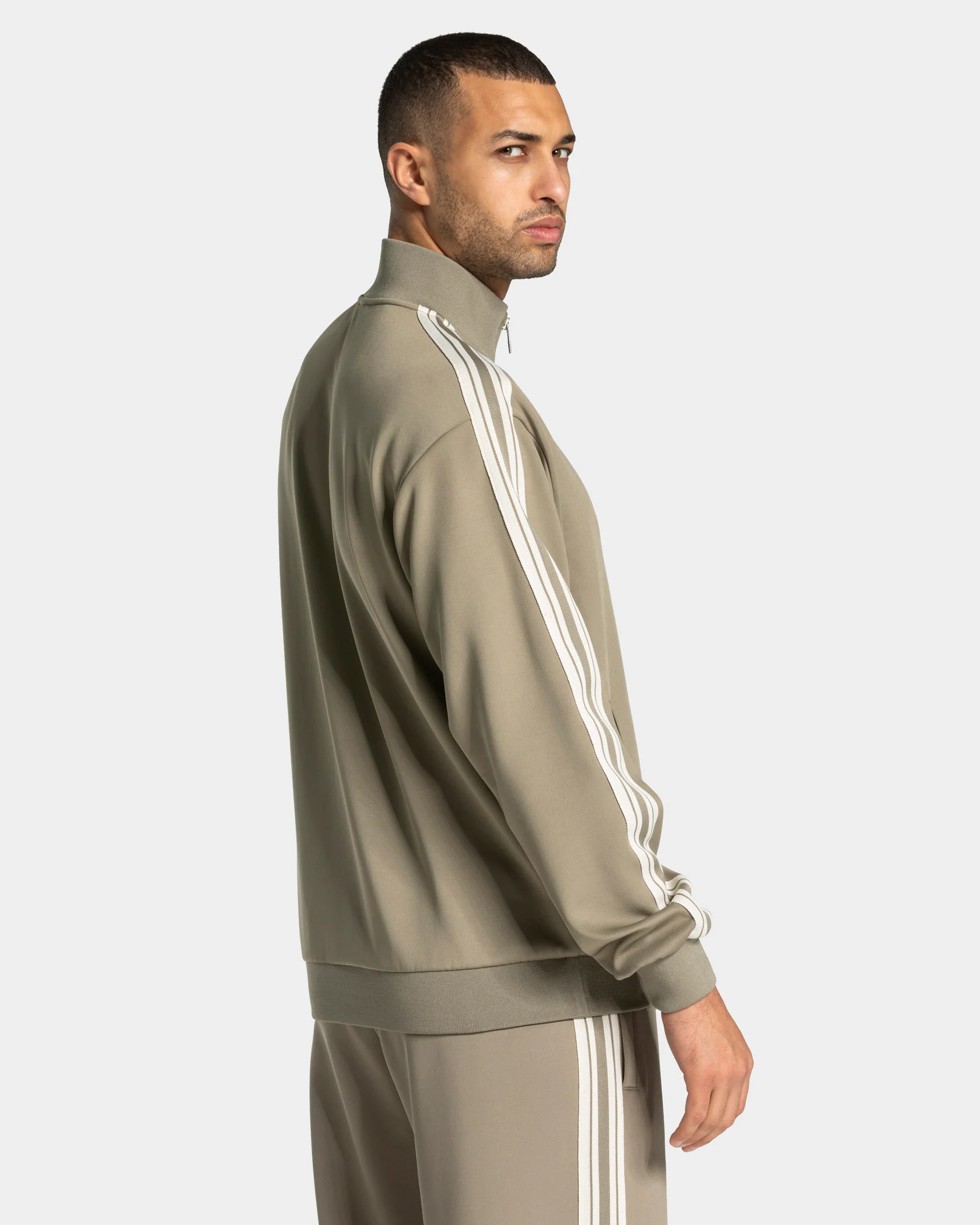 Club Zip Jacke "Khaki" - Image 2