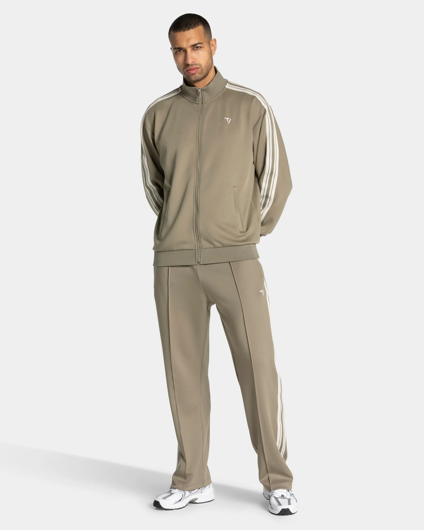 Club Zip Jacke "Khaki" - Image 3
