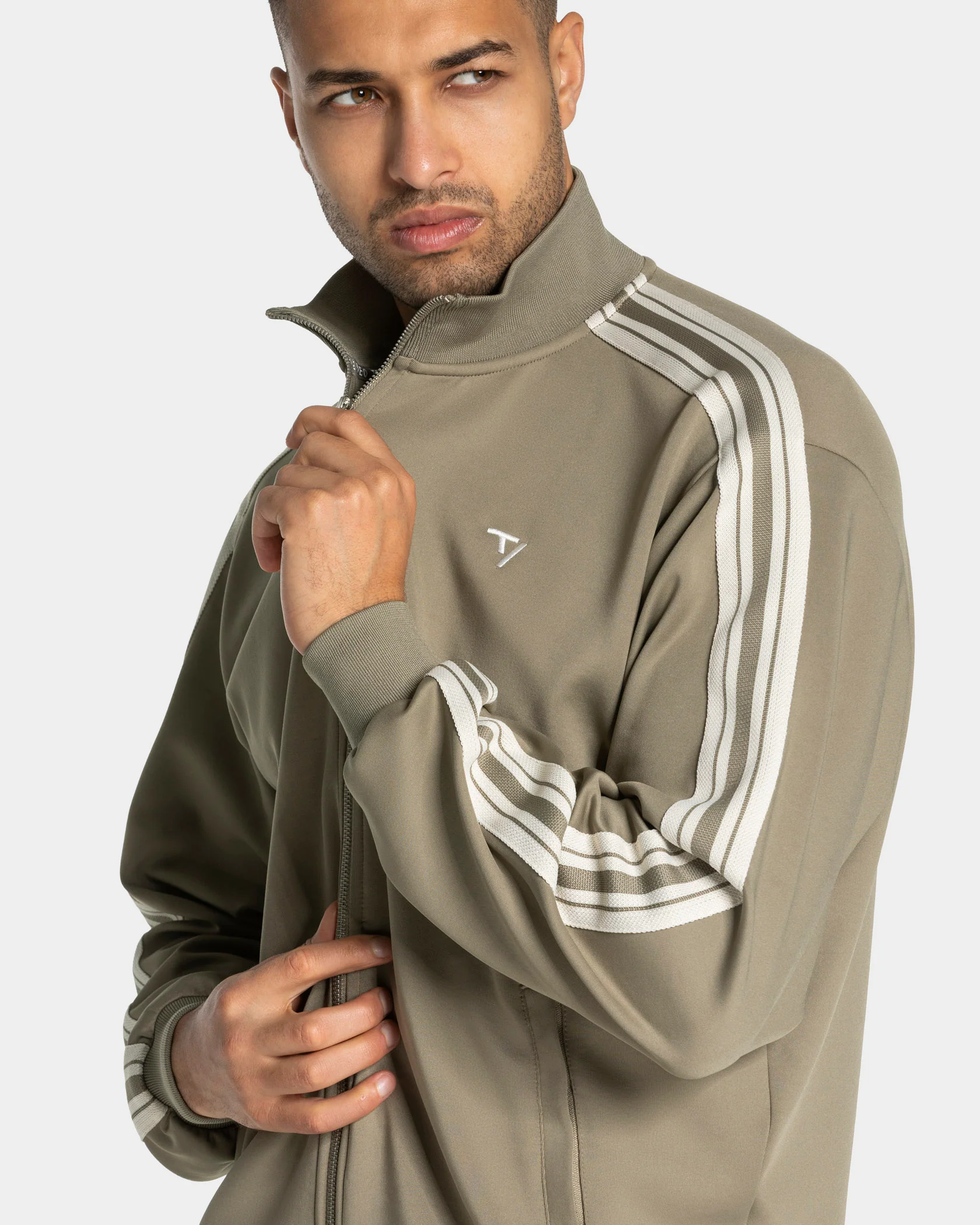 Club Zip Jacke "Khaki" - Image 4