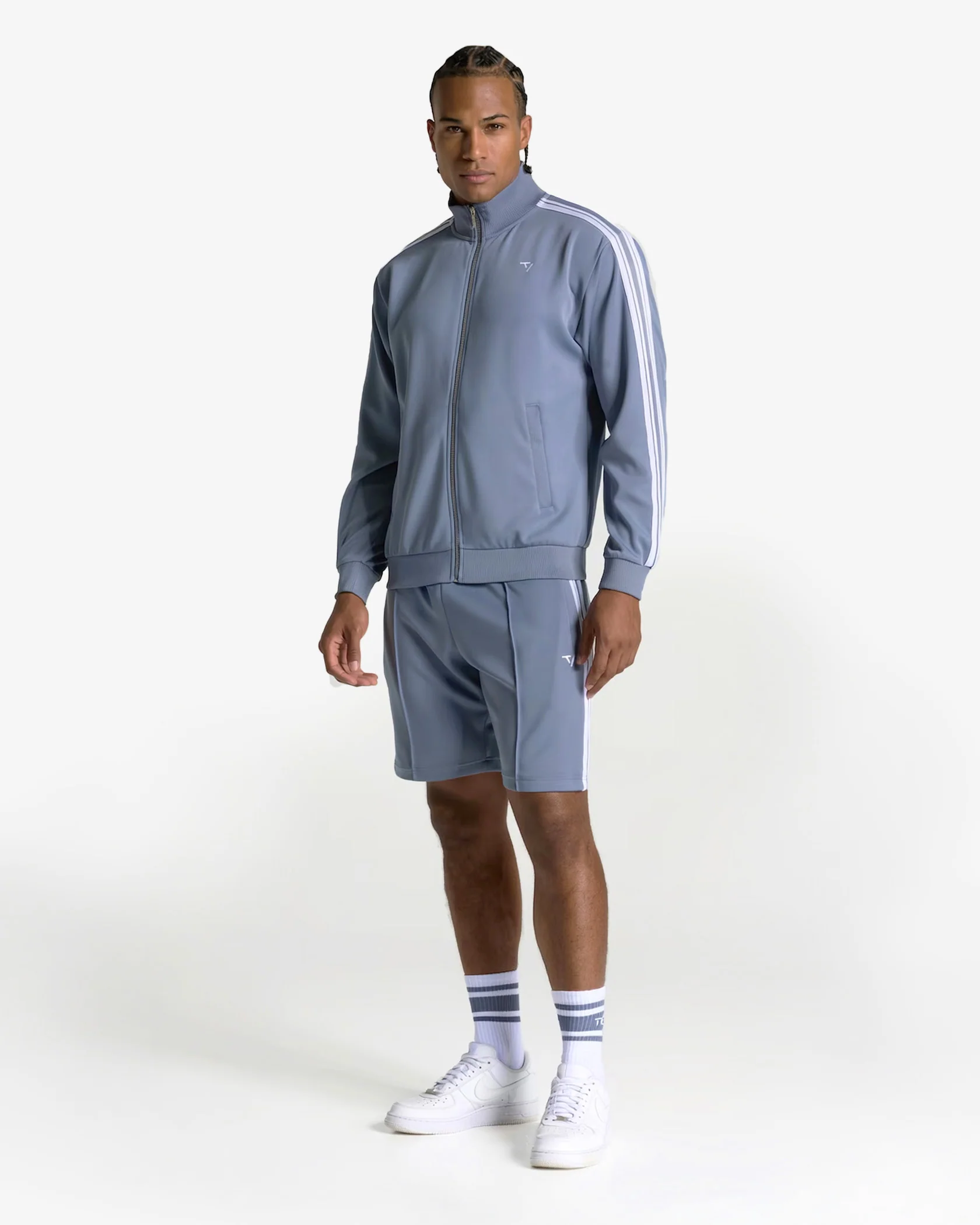 Club Zip Jacke "Stahlblau" - Image 3