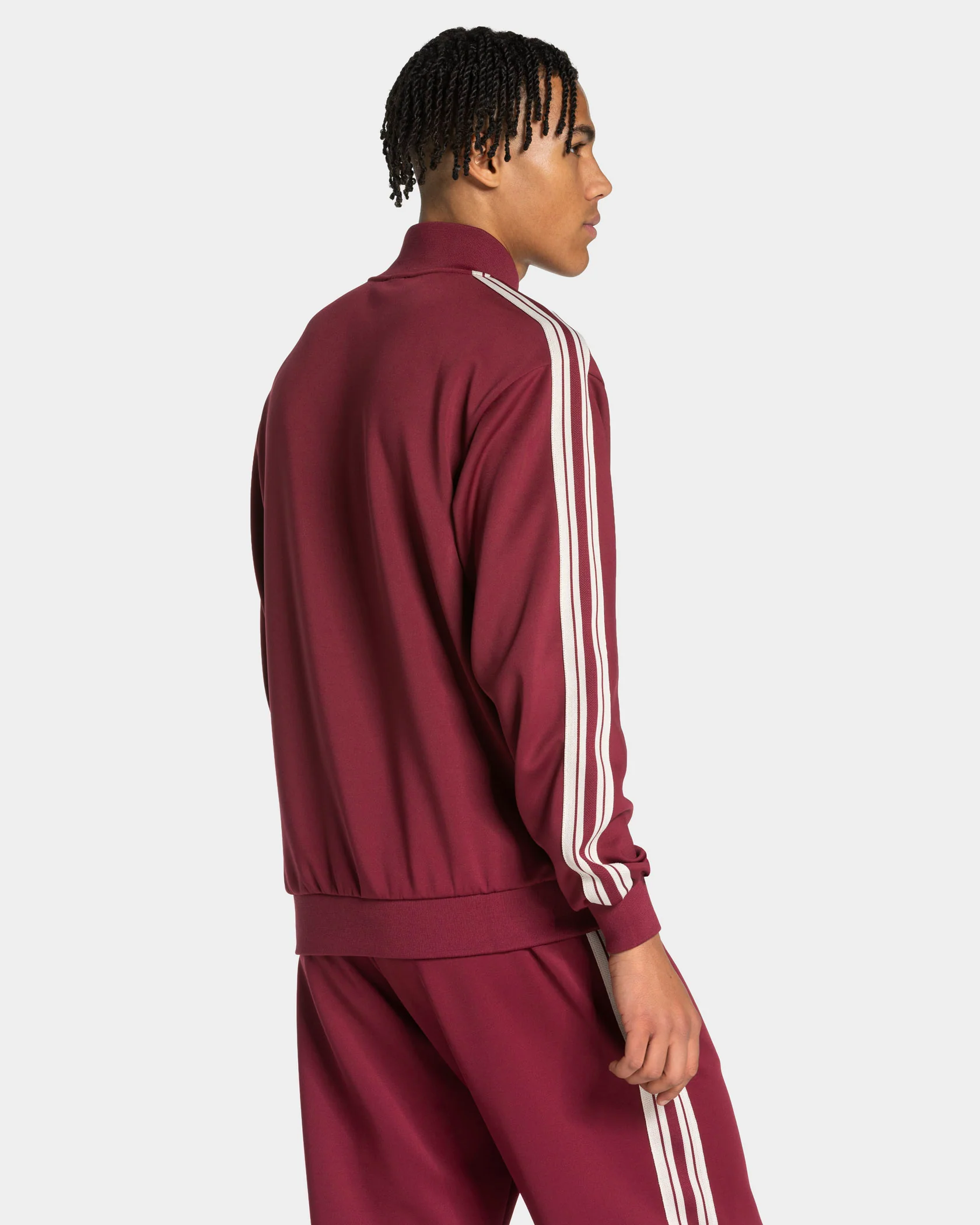 Club Zip Jacke "Weinrot" - Image 2