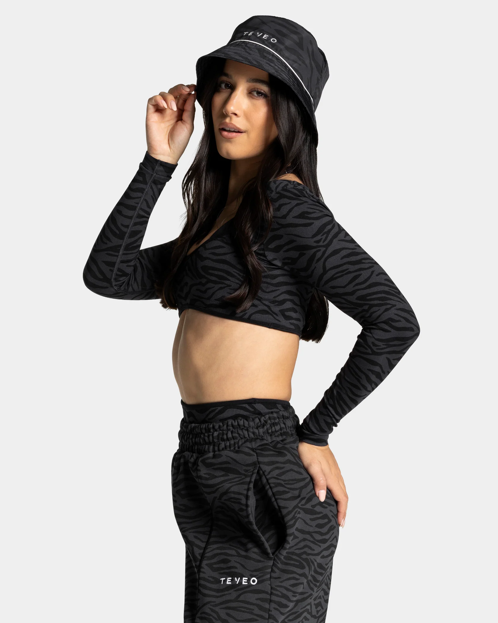 Contrastline Bucket Hat "Zebra Schwarz" - Image 5