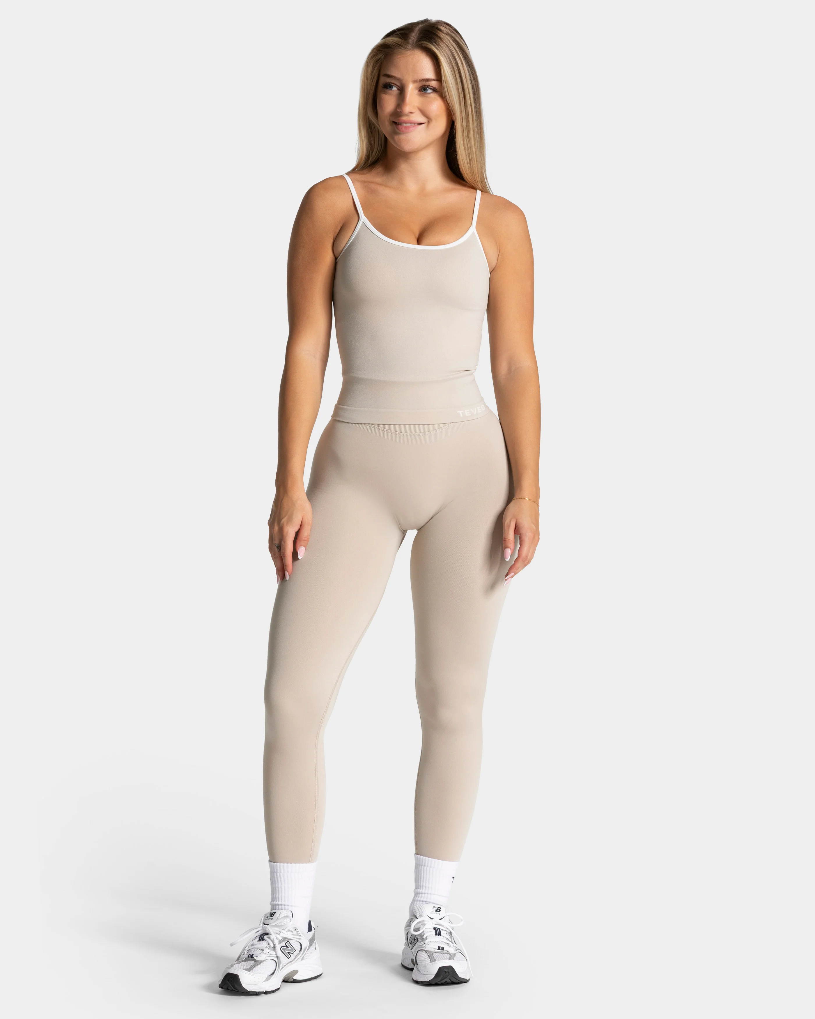 Contrastline Cami Top "Cream" - Image 3