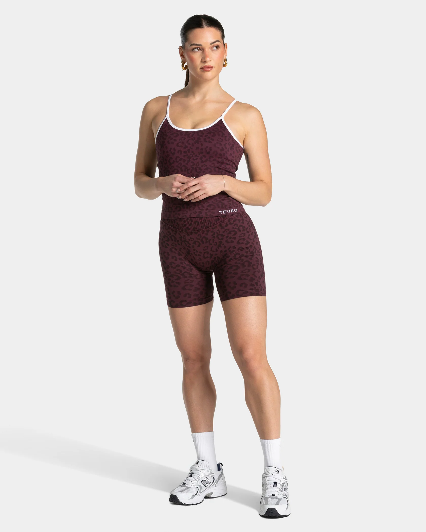 Contrastline Cami Top "Leo Merlot" - Image 3