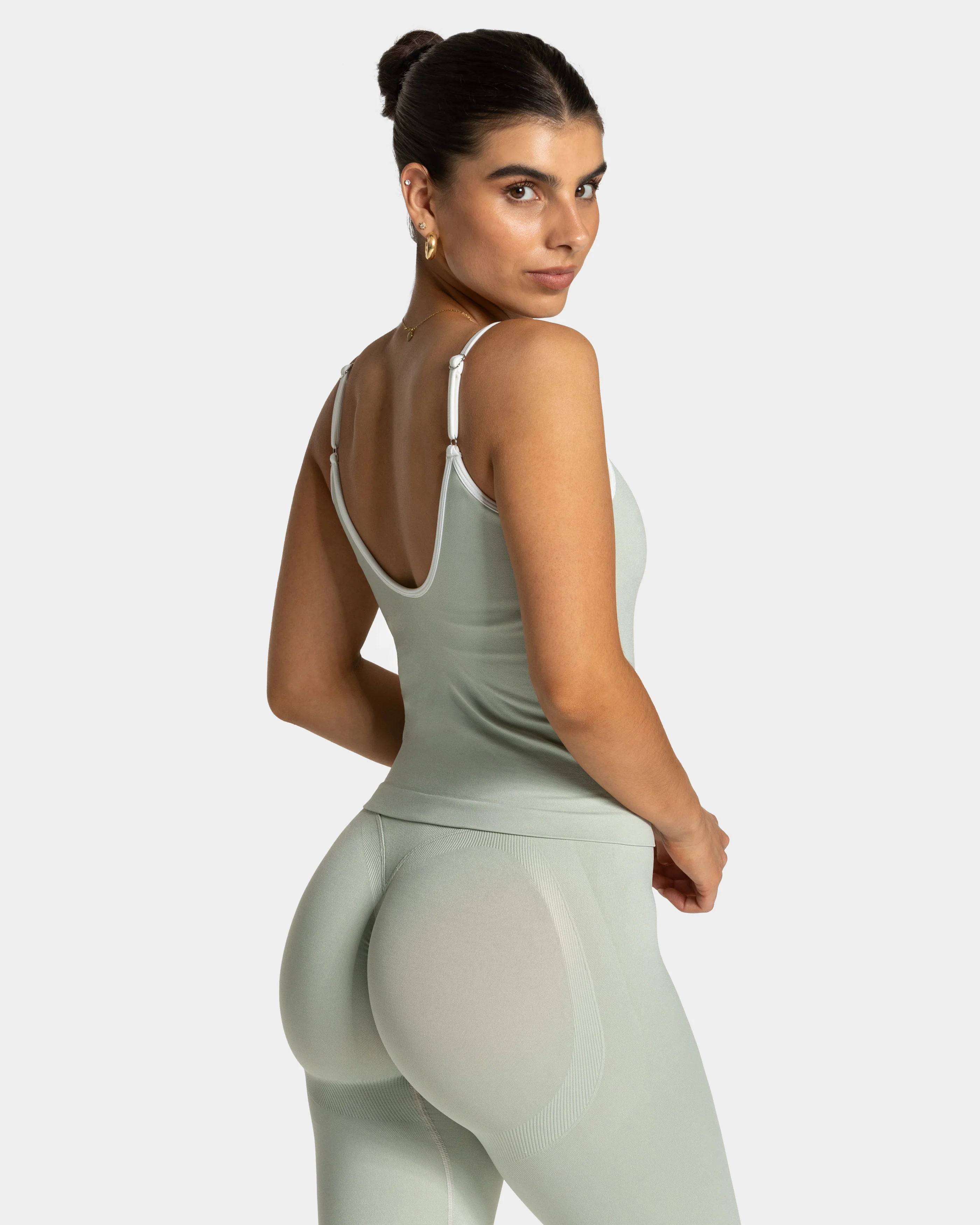 Contrastline Cami Top "Pistachio" - Image 2
