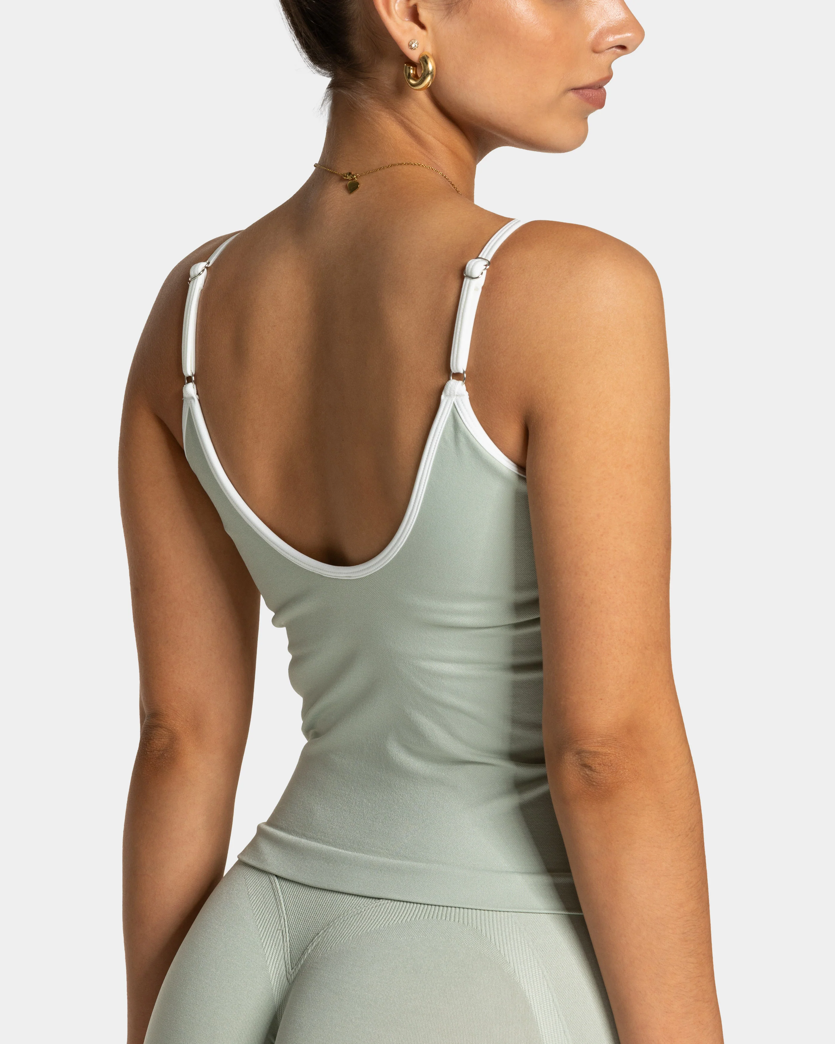 Contrastline Cami Top "Pistachio" - Image 4