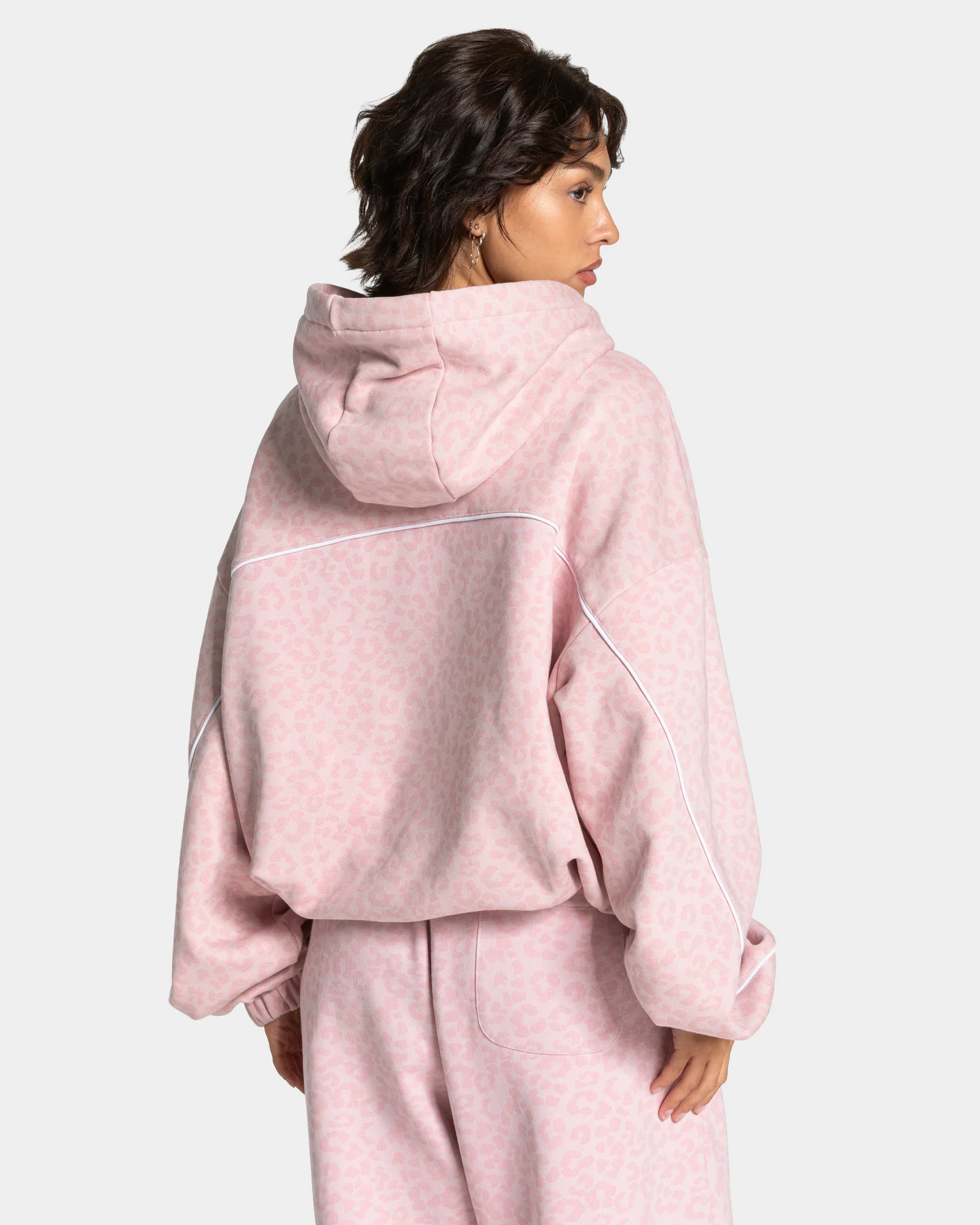 Contrastline Hooded Sweater "Leo Rosa" - Image 2