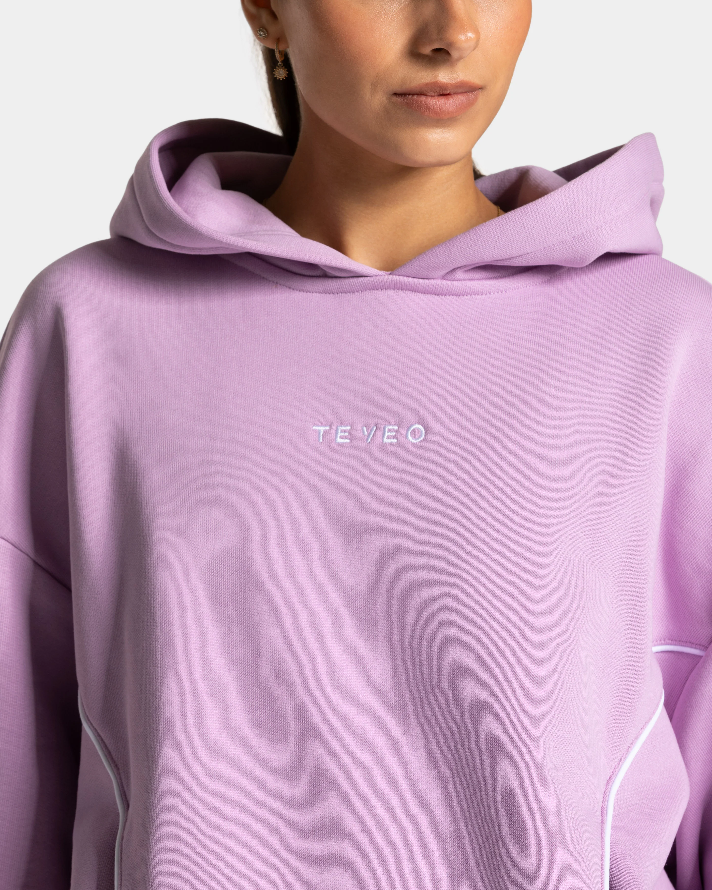 Contrastline Hooded Sweater "Orchid" - Image 4