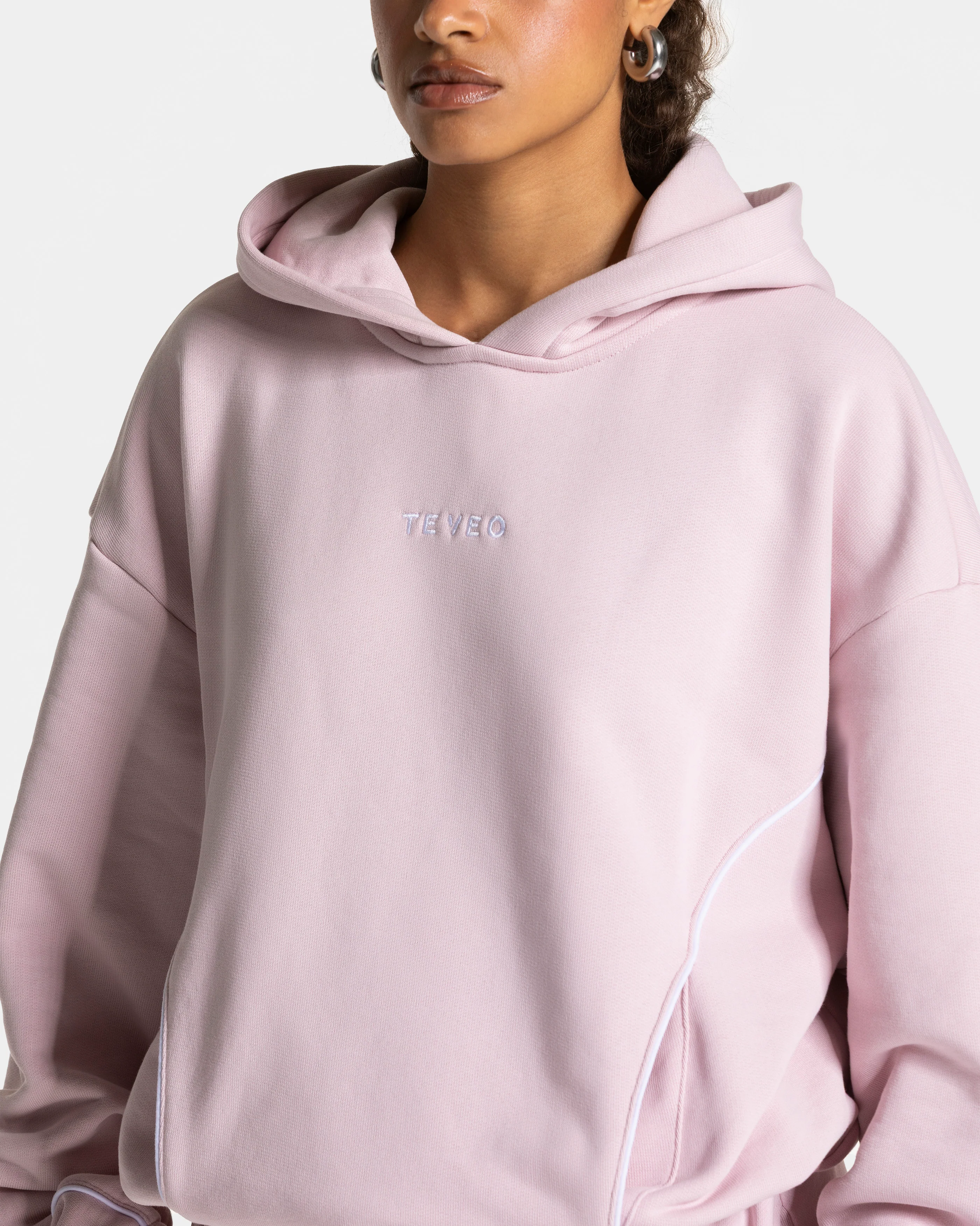 Contrastline Hooded Sweater "Rosa" - Image 4