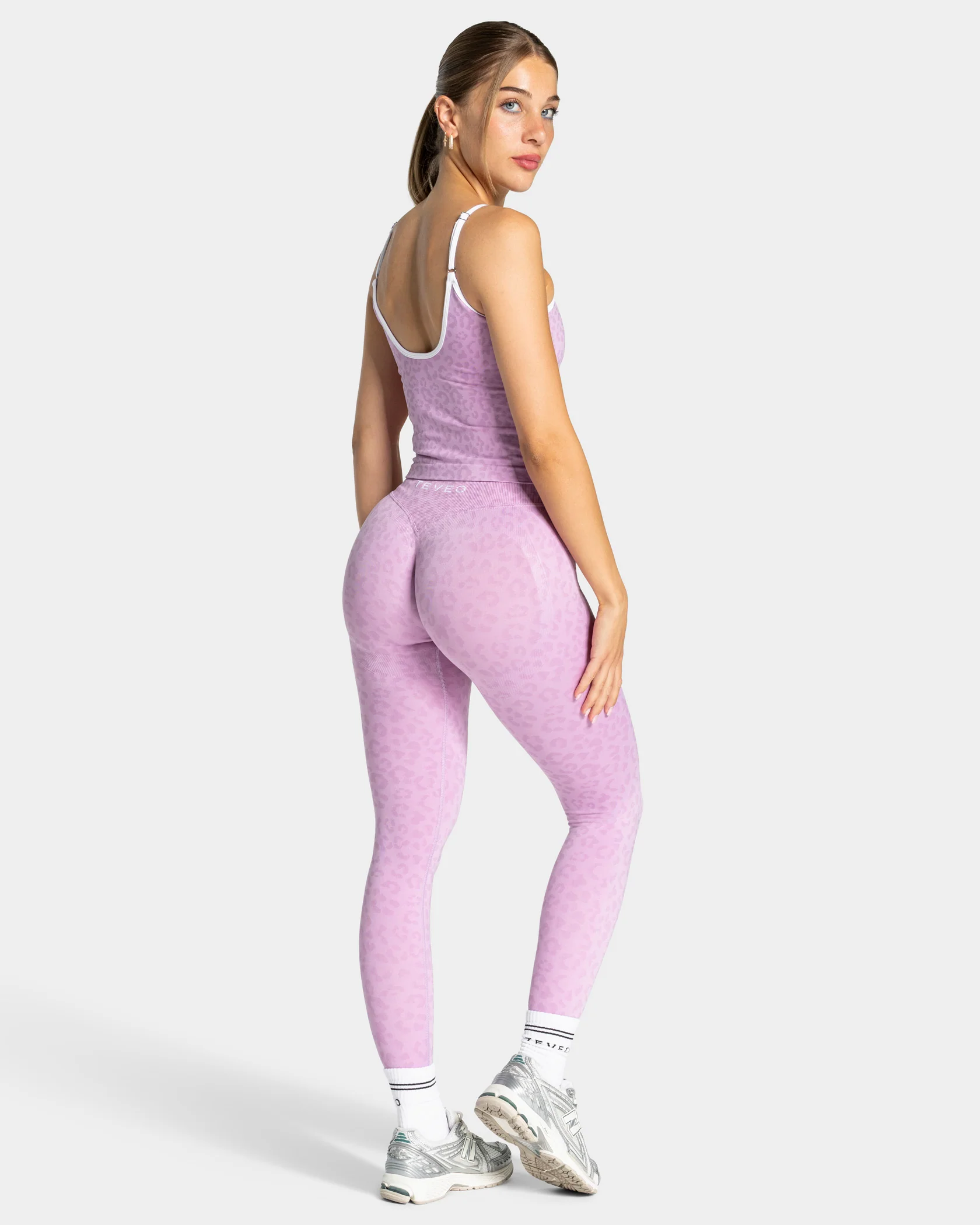 Contrastline Leggings "Leo Orchid" - Image 5