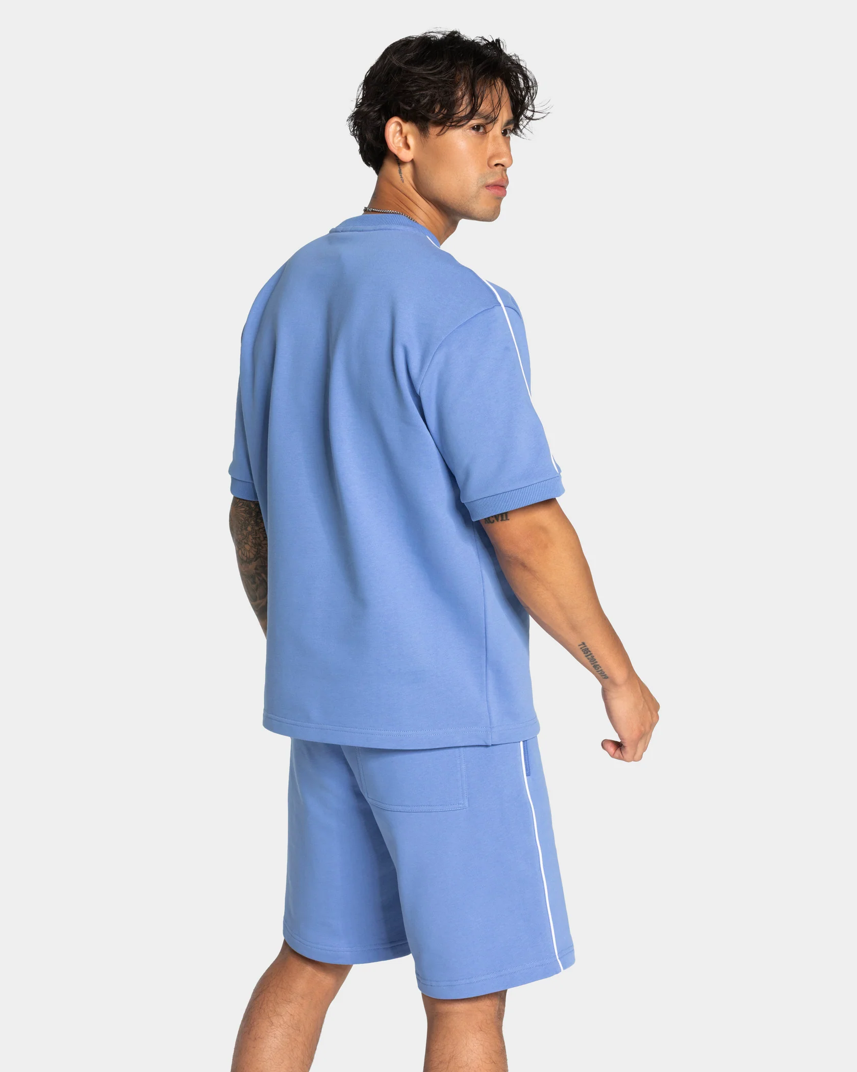 Contrastline Oversized T-Shirt "Azure" - Image 2