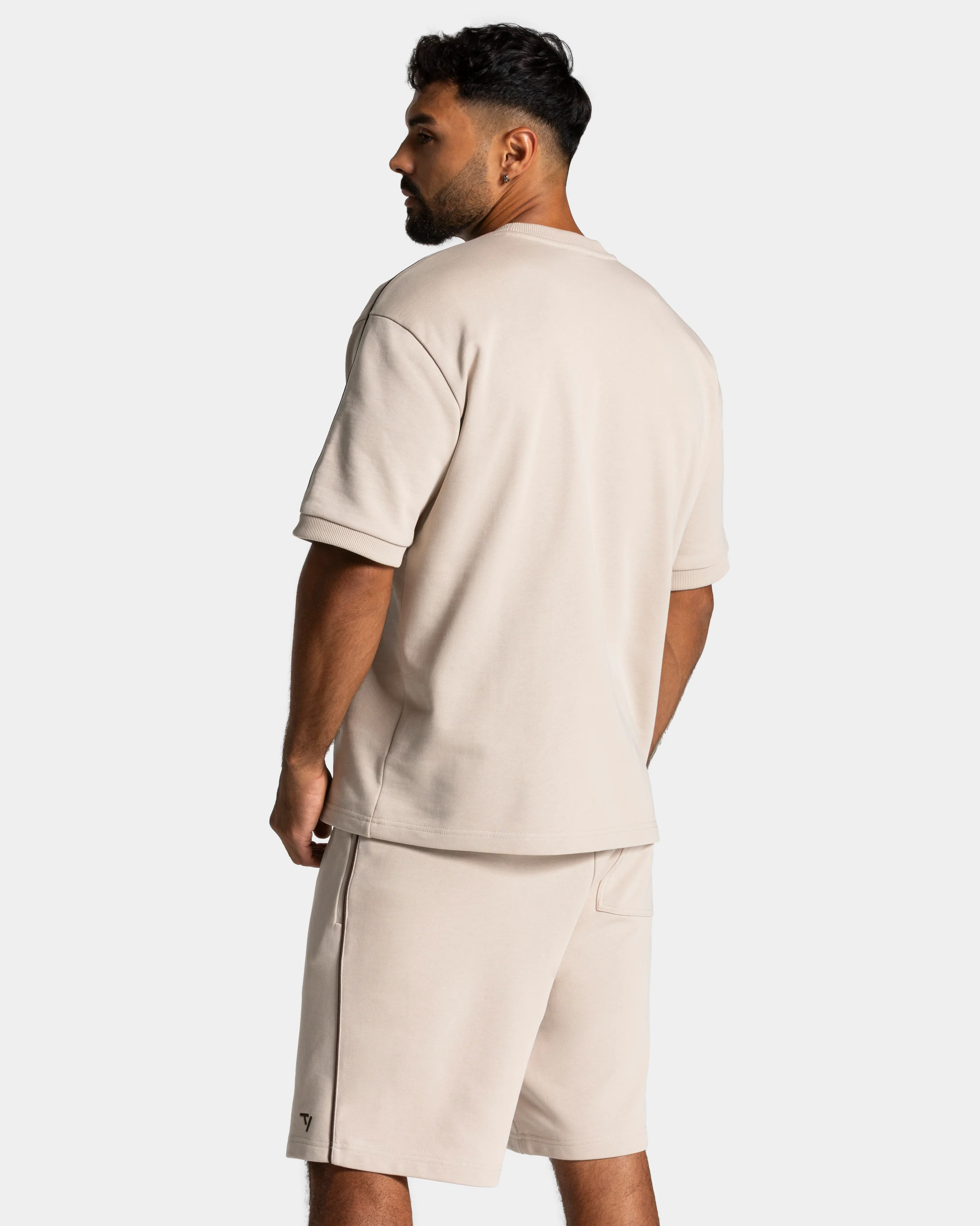 Contrastline Oversized T-Shirt "Cream" - Image 2