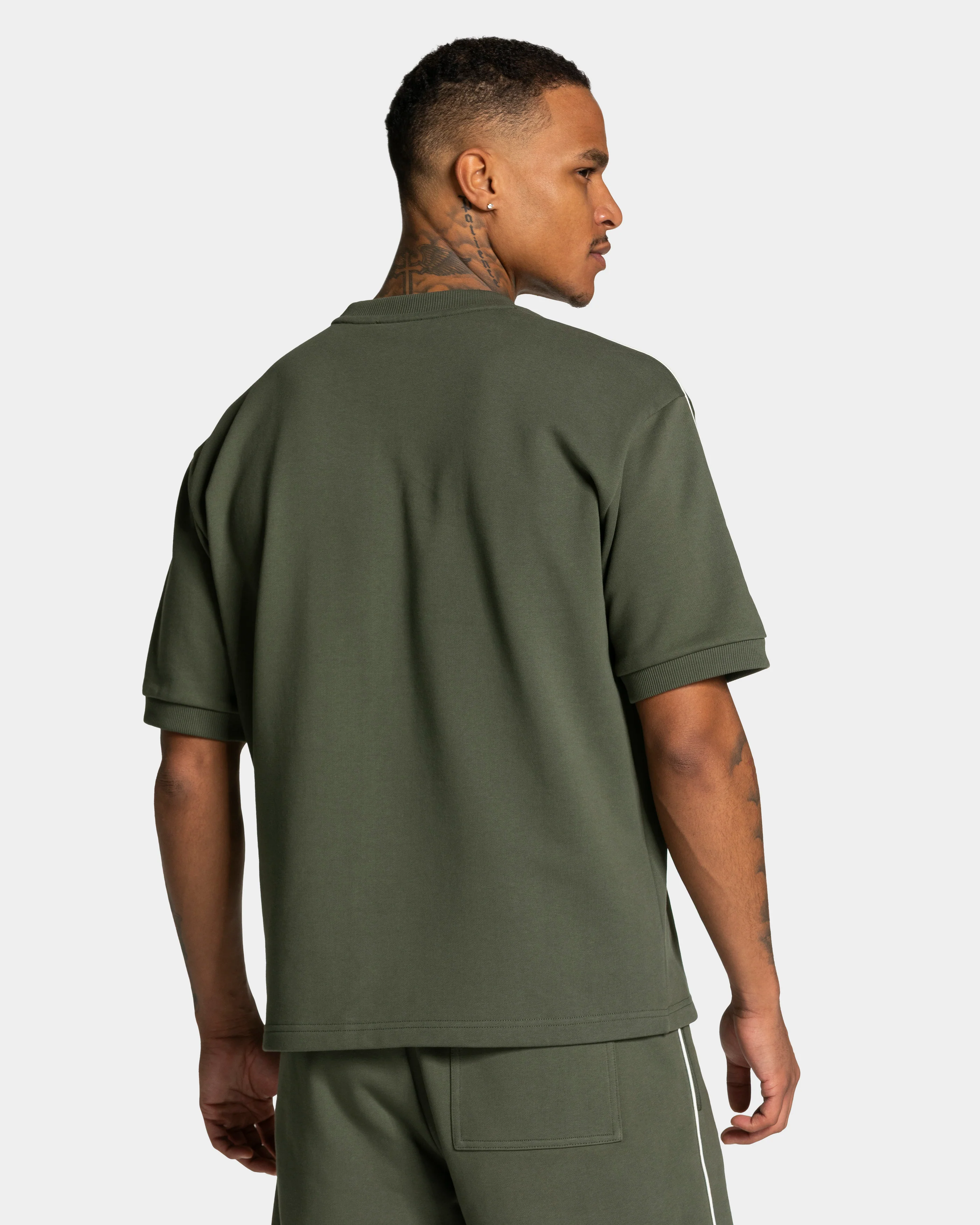 Contrastline Oversized T-Shirt "Khaki" - Image 2
