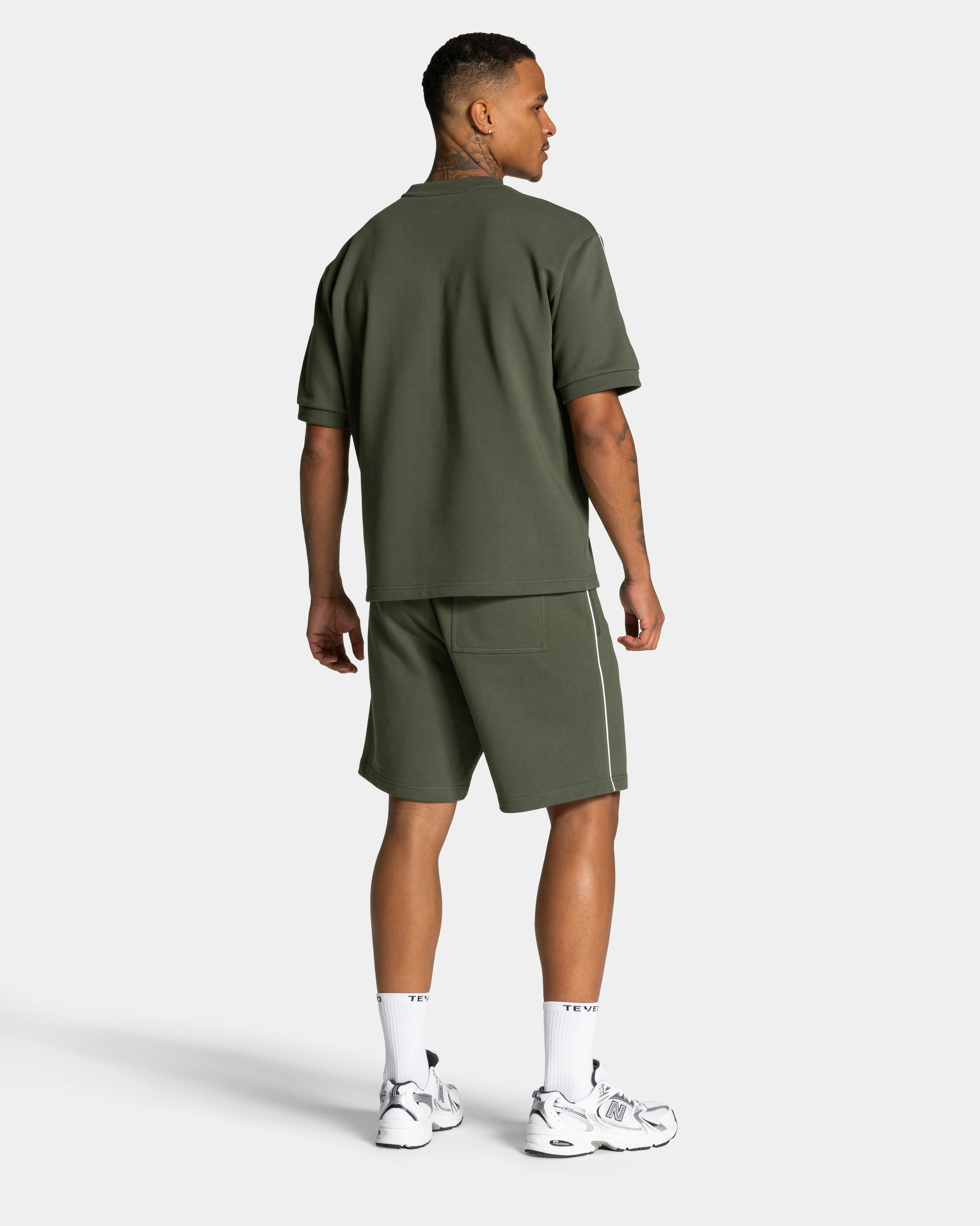 Contrastline Oversized T-Shirt "Khaki" - Image 5