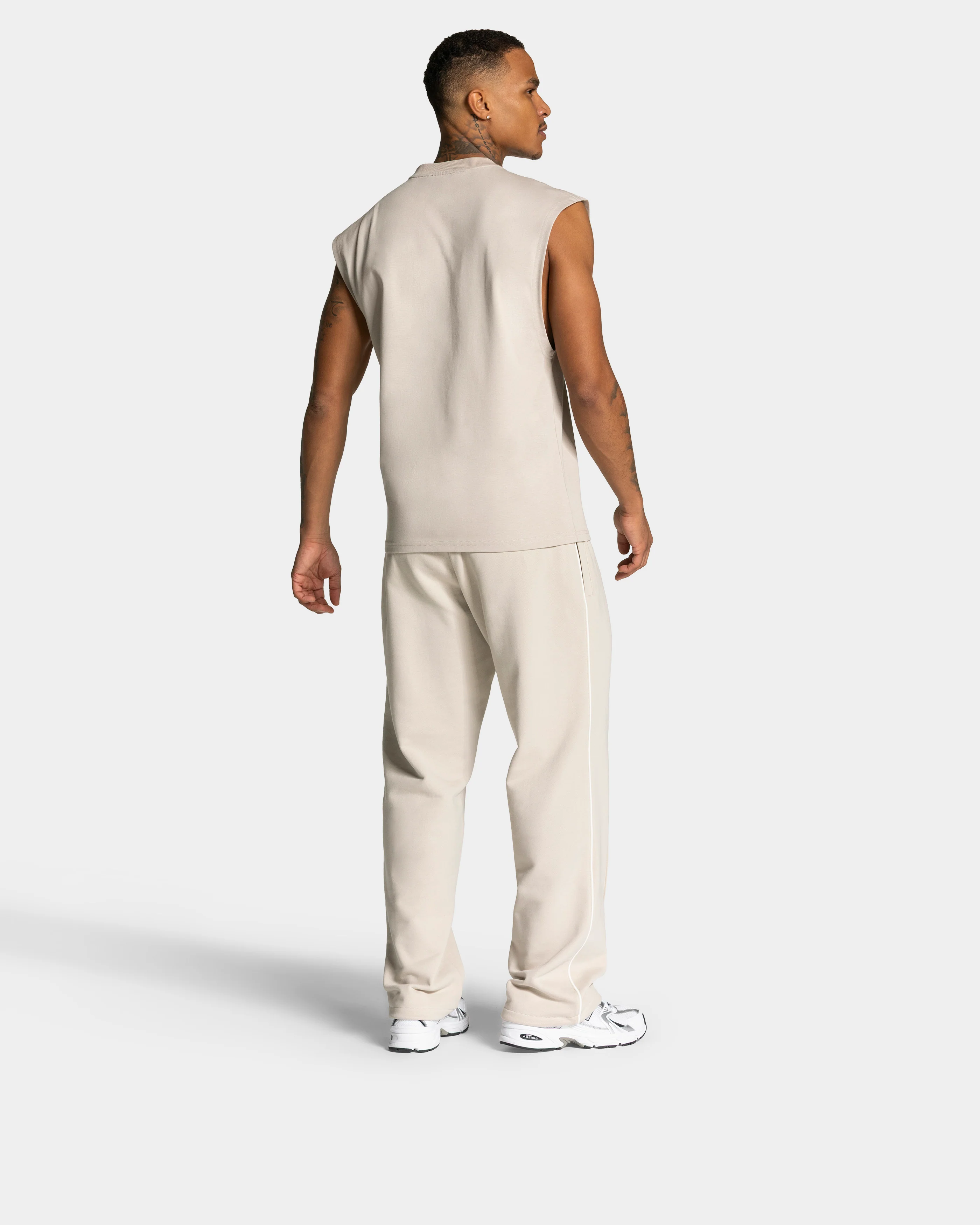 Contrastline Oversized Tank "Cream" - Image 5